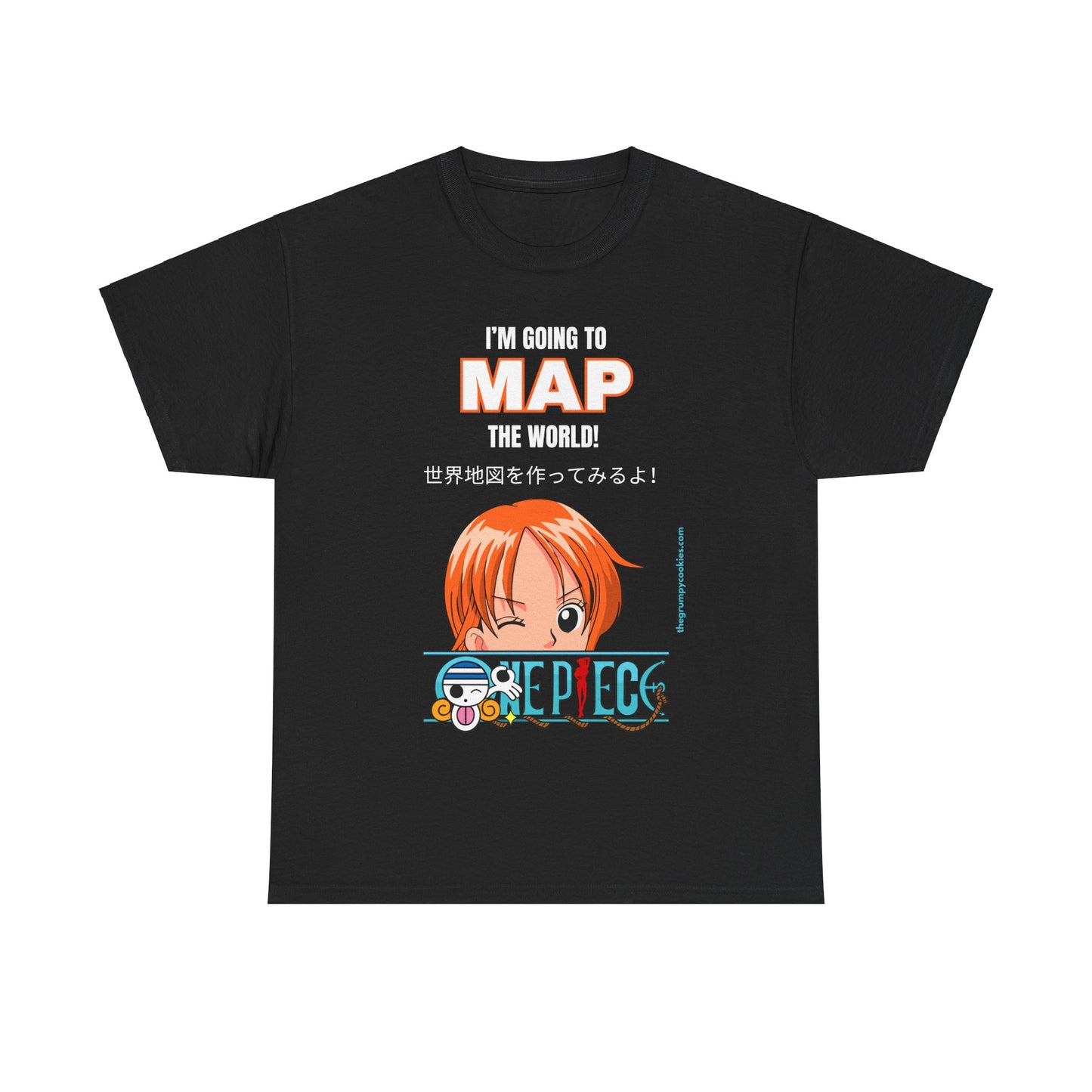 One Piece - Map the World Unisex Heavy Cotton Tee