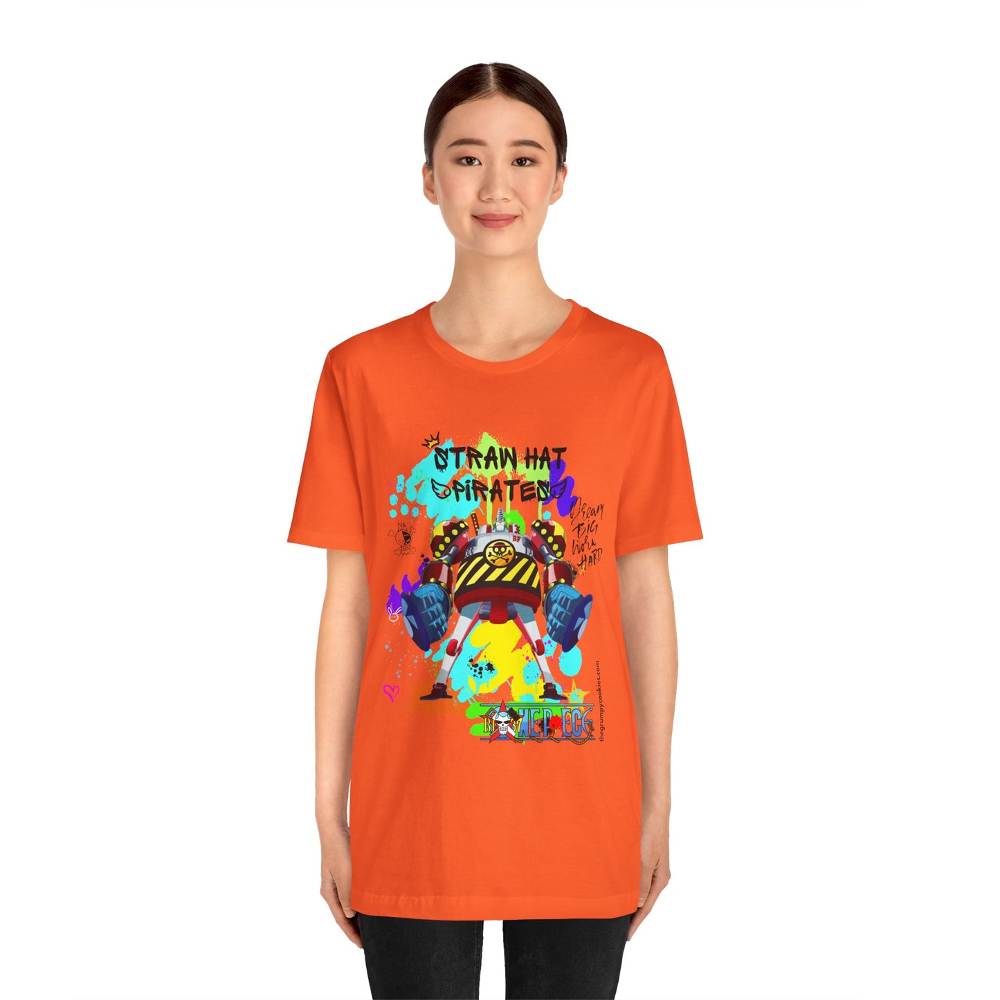 One Piece - Graffiti General Franky Unisex Jersey Short Sleeve Tee