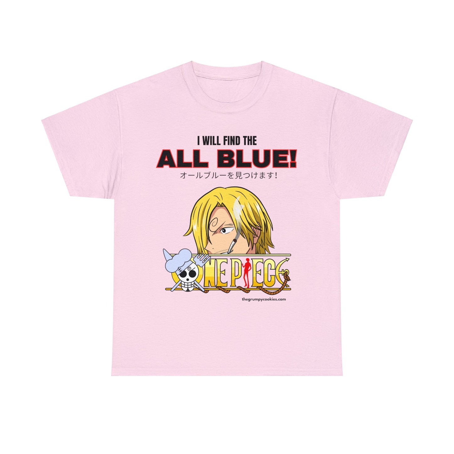 One Piece - Find the All Blue Unisex Heavy Cotton Tee