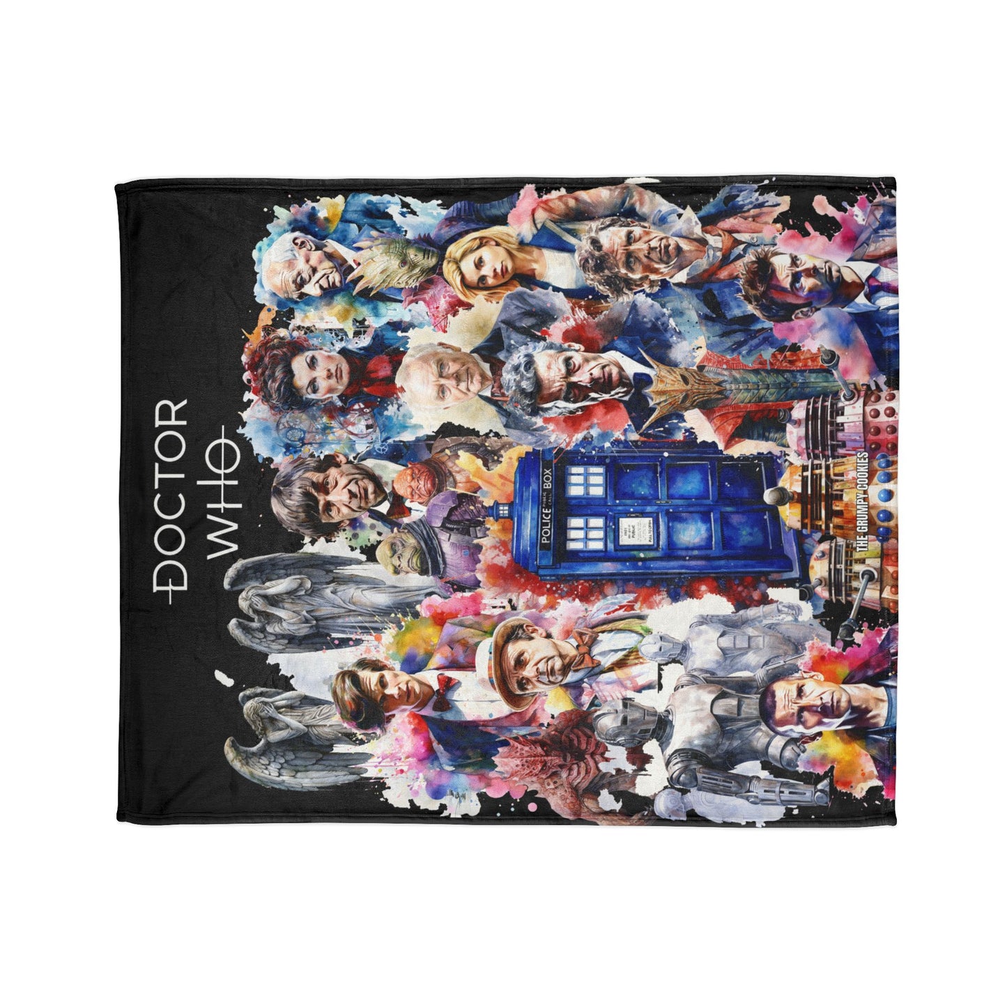 Dr Who - The Doctor and his Foes Polyester Blanket