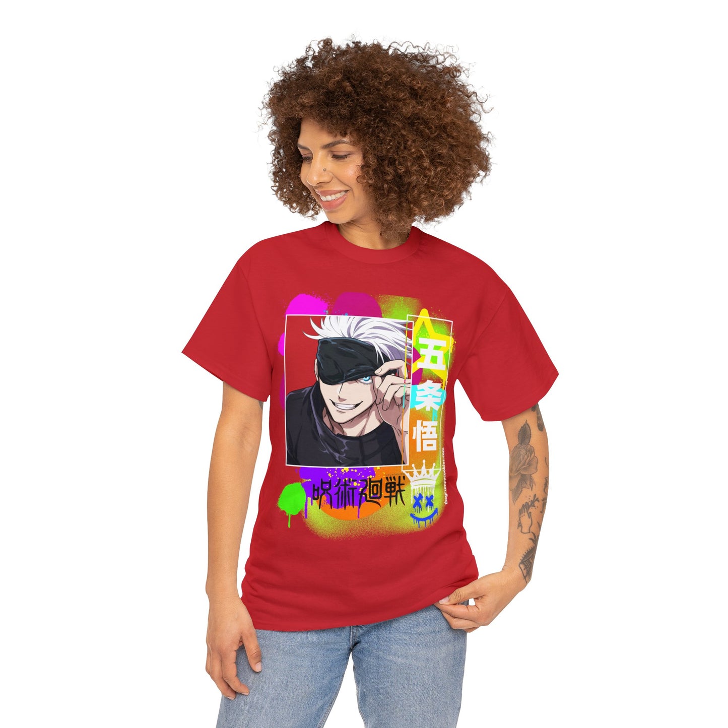 Jujutsu Kaisen - Peekaboo Gojo Unisex Heavy Cotton Tee