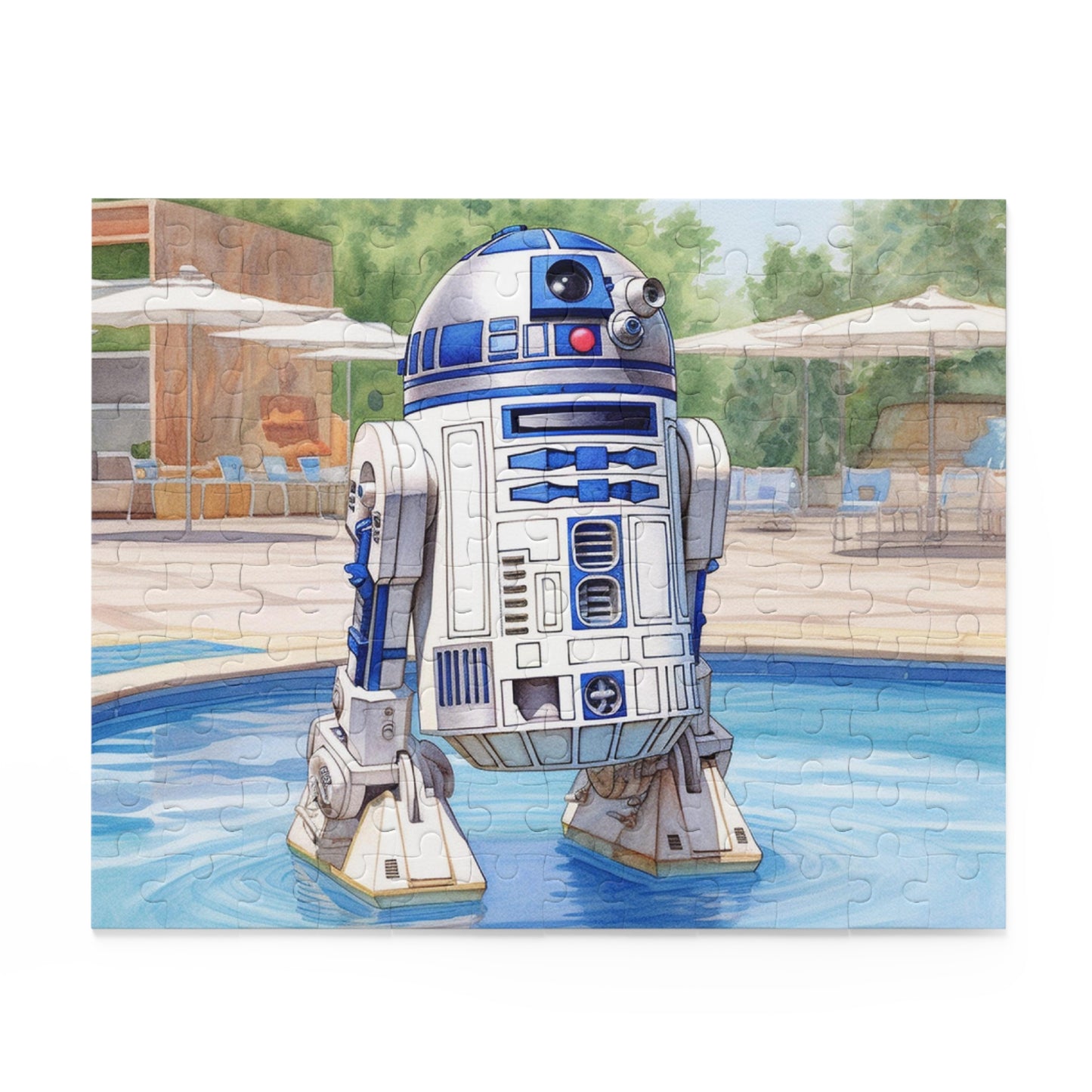 Star Wars - R2D2 at the Pool Party Puzzle (120, 252, 500-Piece)