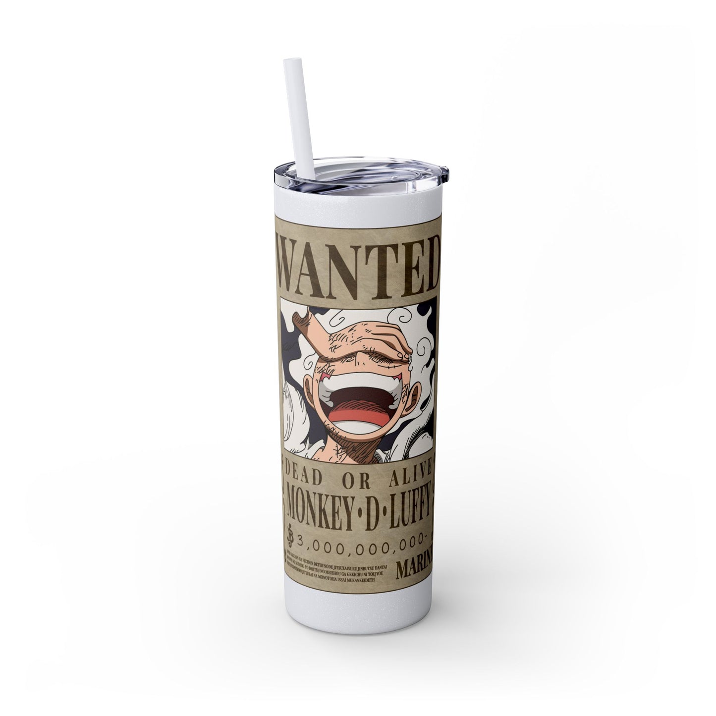 One Piece - Luffy Fifth Gear Skinny Tumbler with Straw, 20oz