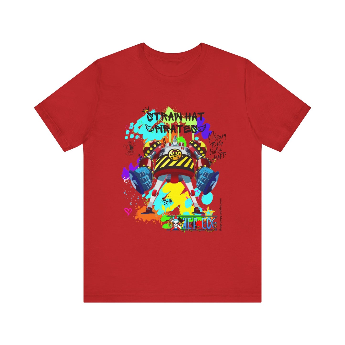 One Piece - Graffiti General Franky Unisex Jersey Short Sleeve Tee
