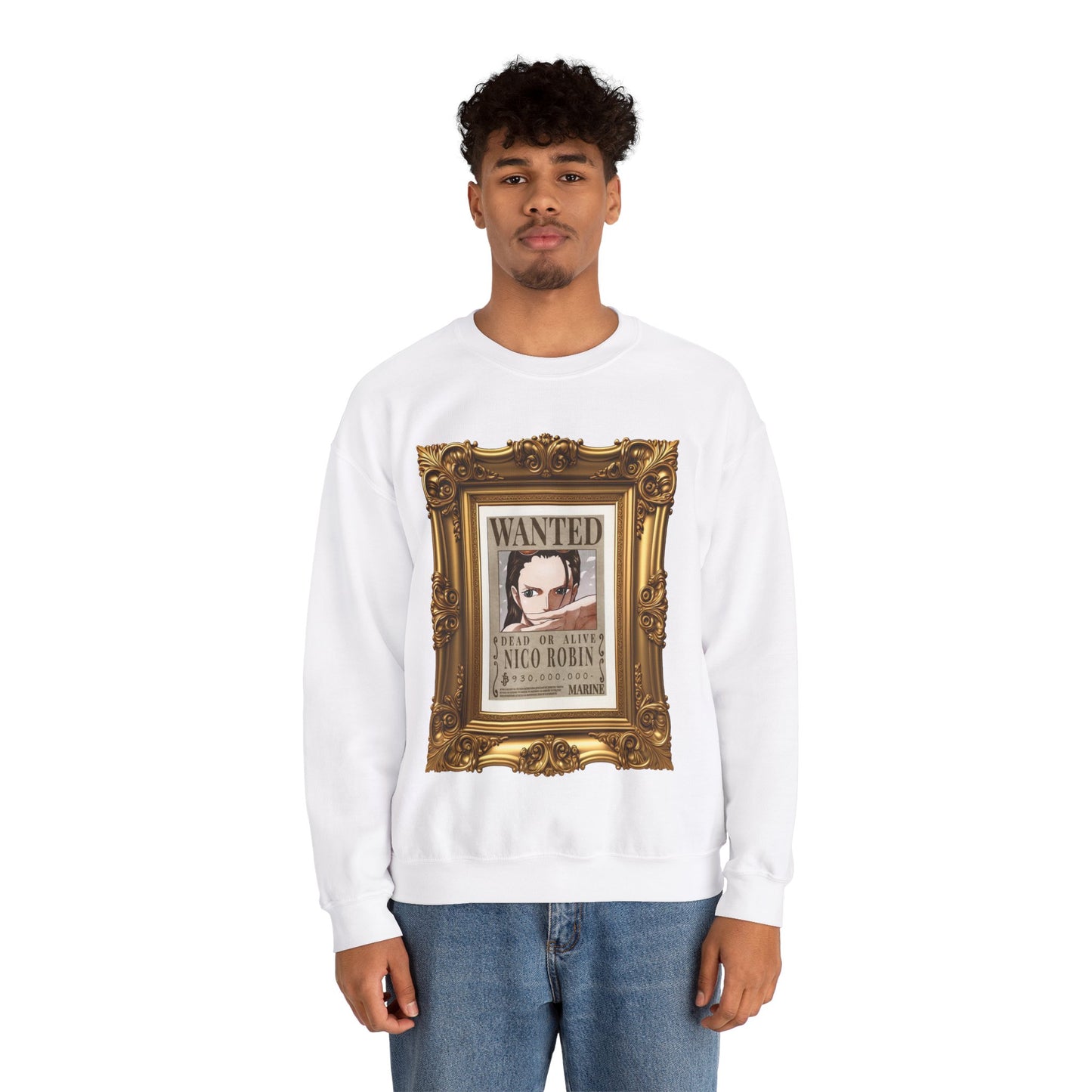 One Piece - Fine Art Robin Unisex Heavy Blend™ Crewneck Sweatshirt
