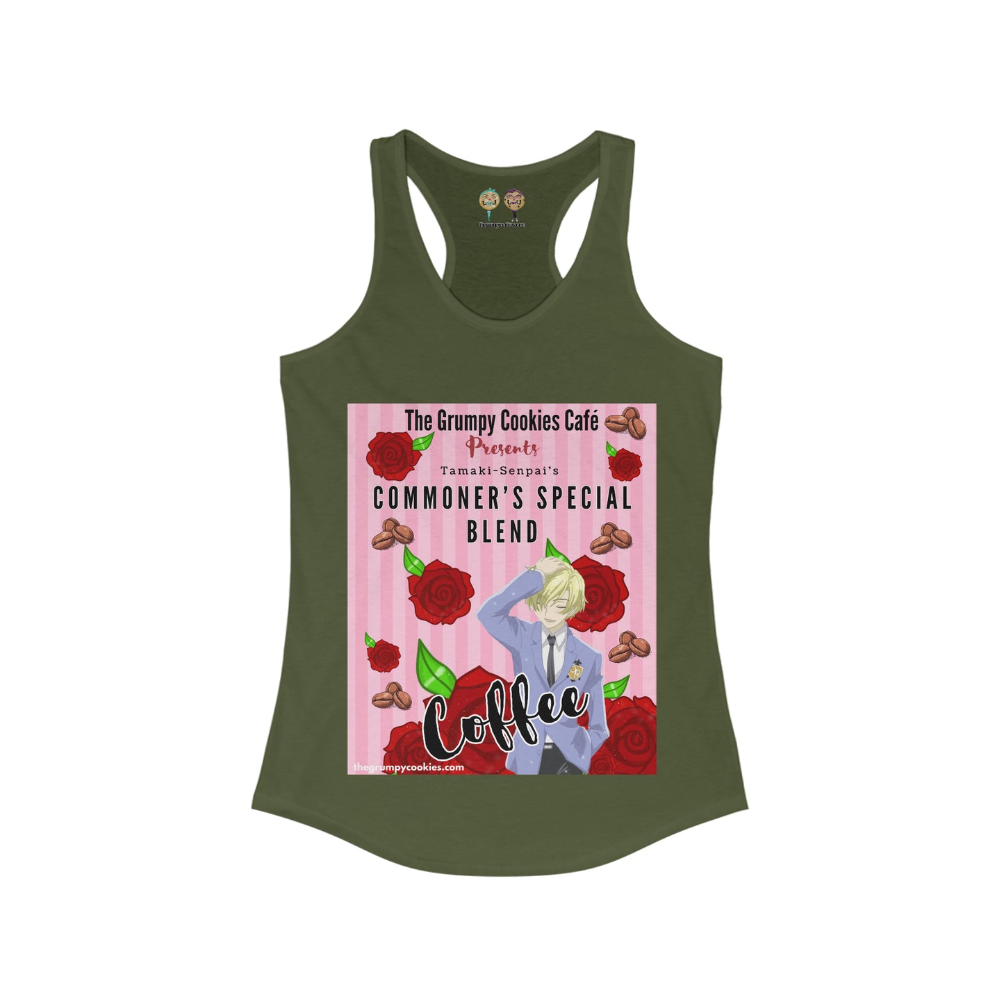 Ouran High School Host Club - Tamaki-Senpai's Commoner's Special Coffee Women's Ideal Racerback Tank