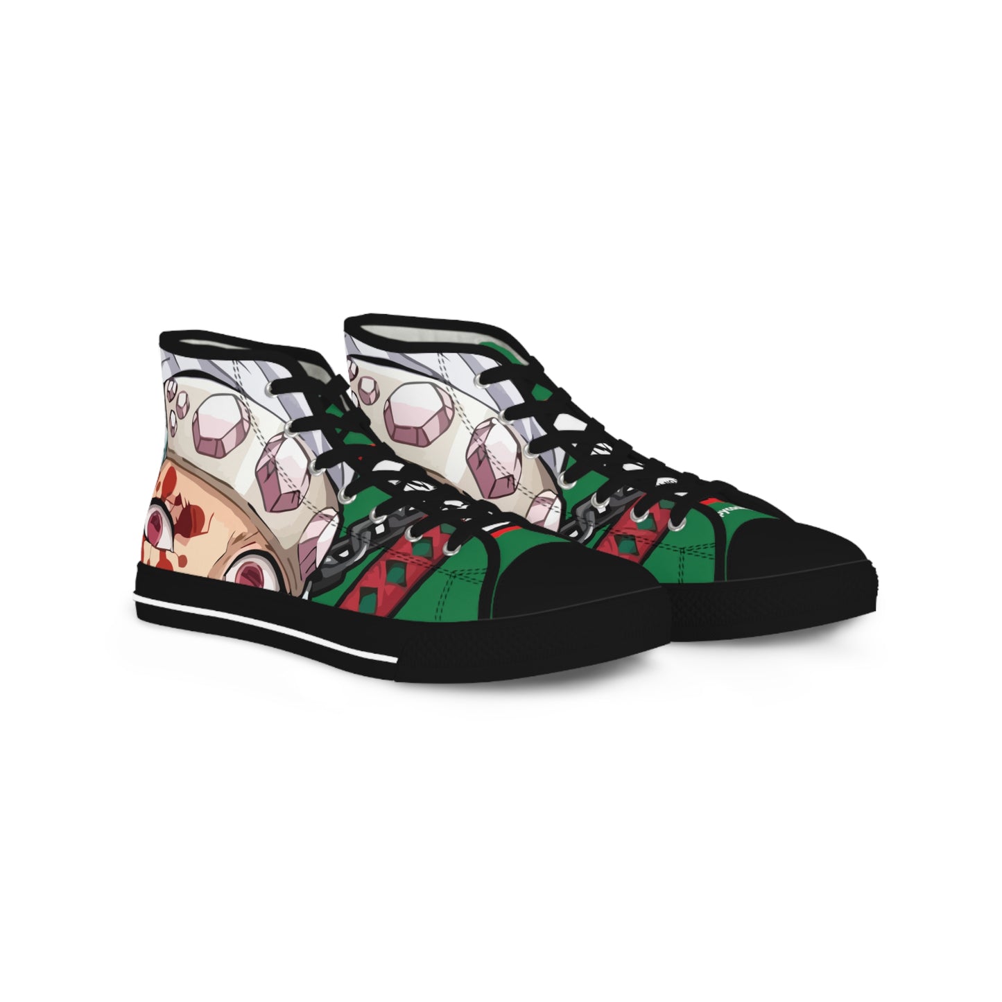 Demon Slayer - Flashy Tengen Men's High Top Green Sneakers
