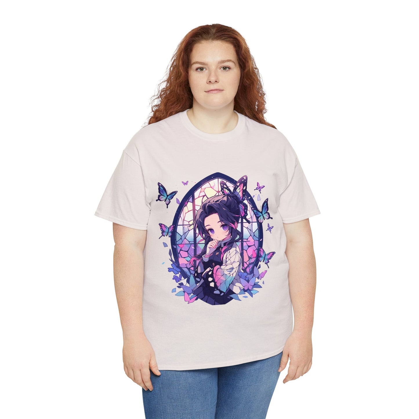 Demon Slayer - Stained Glass Shinobu Kocho Series Unisex Heavy Cotton Tee