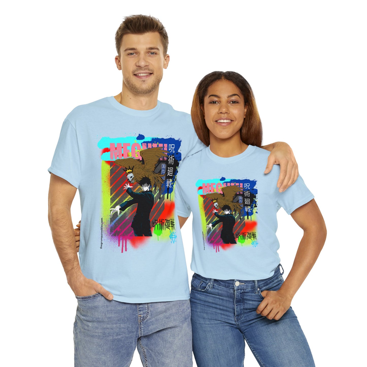 Jujutsu Kaisen - Megumi & Nue Unisex Heavy Cotton Tee