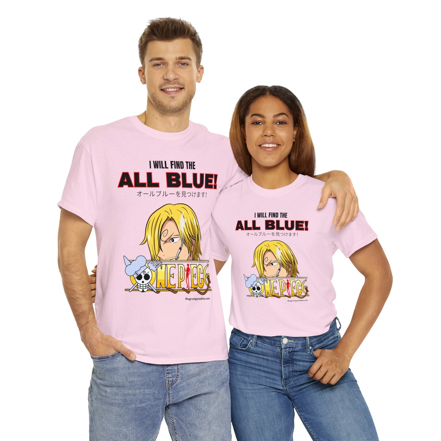 One Piece - Find the All Blue Unisex Heavy Cotton Tee