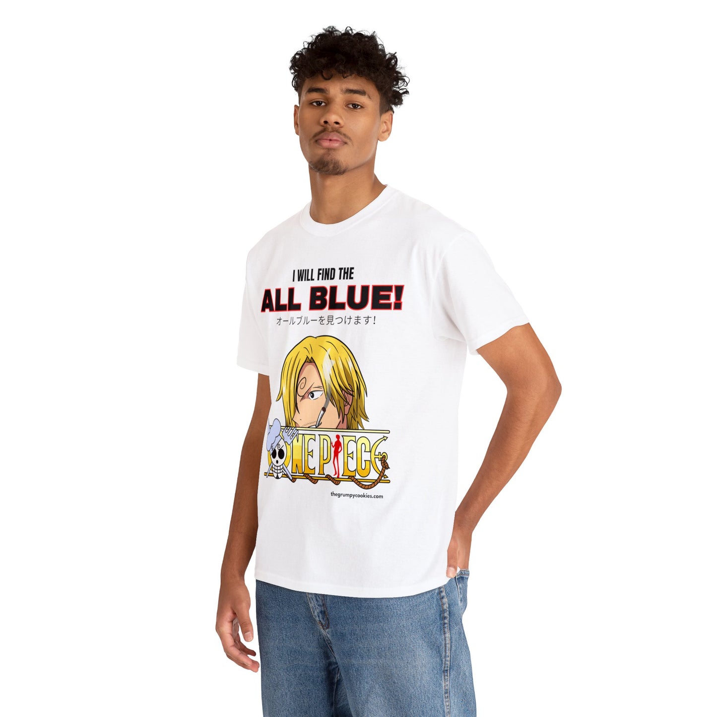 One Piece - Find the All Blue Unisex Heavy Cotton Tee