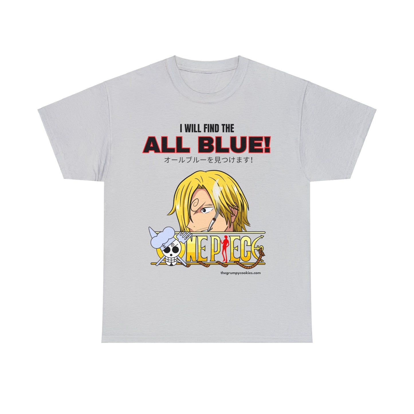 One Piece - Find the All Blue Unisex Heavy Cotton Tee