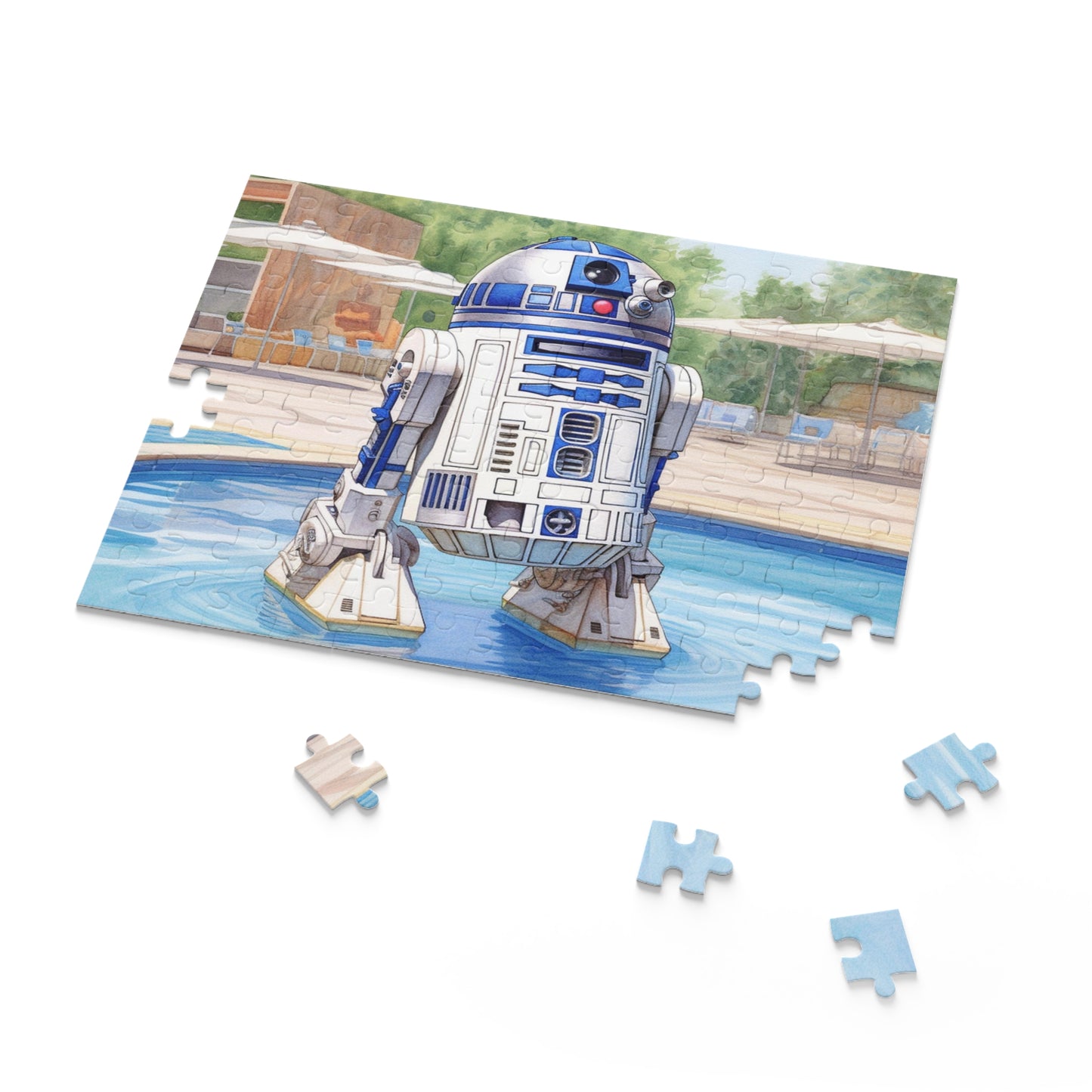 Star Wars - R2D2 at the Pool Party Puzzle (120, 252, 500-Piece)