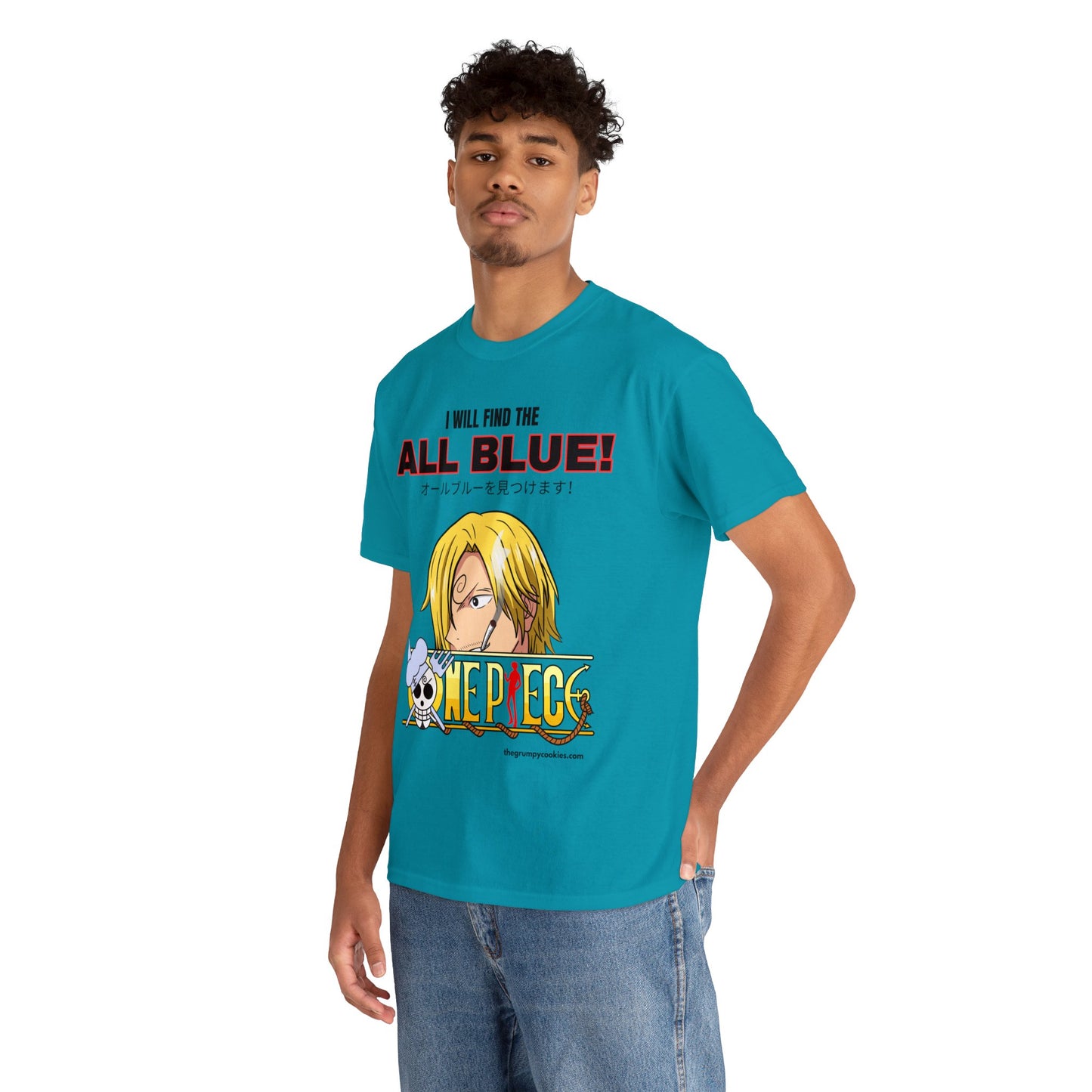 One Piece - Find the All Blue Unisex Heavy Cotton Tee