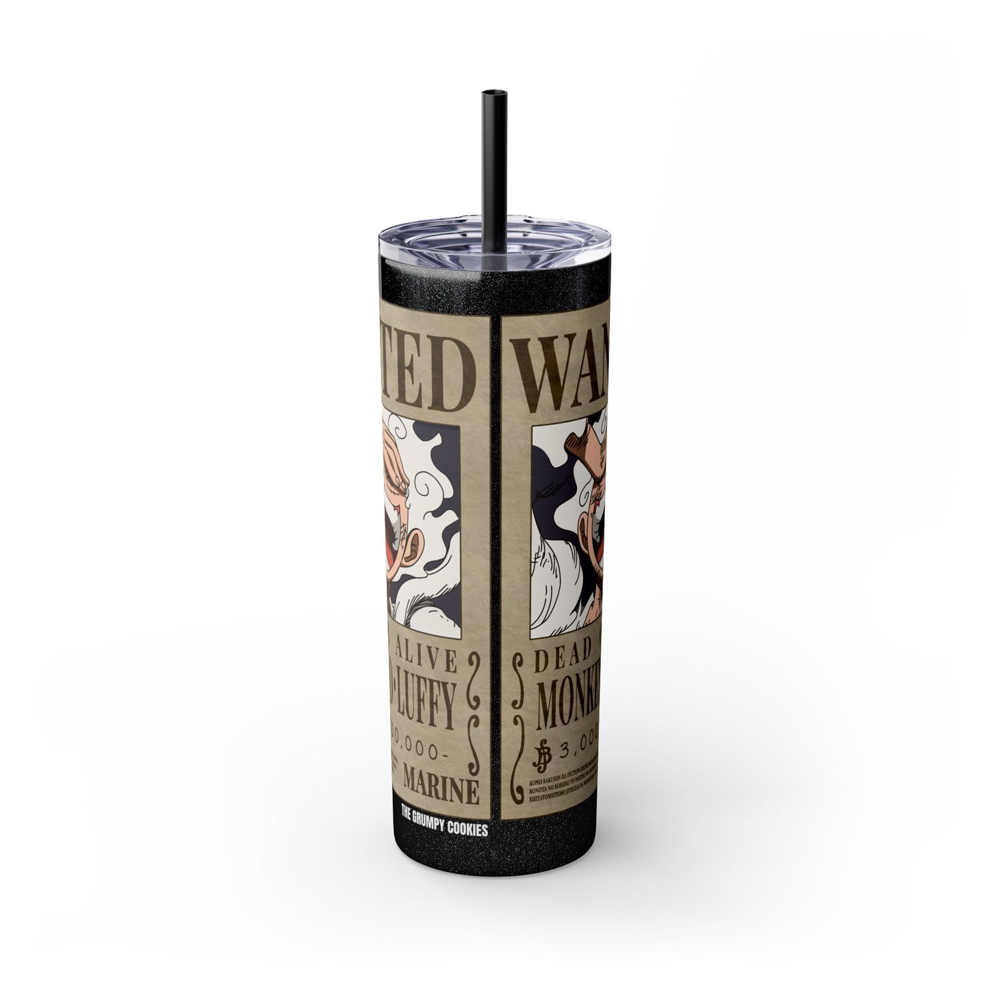 One Piece - Luffy Fifth Gear Skinny Tumbler with Straw, 20oz