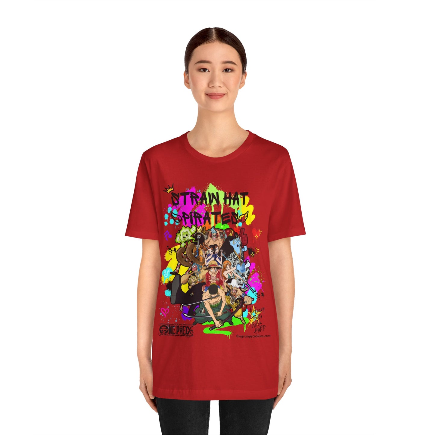 One Piece - Graffiti Straw Hats Unisex Jersey Short Sleeve Tee