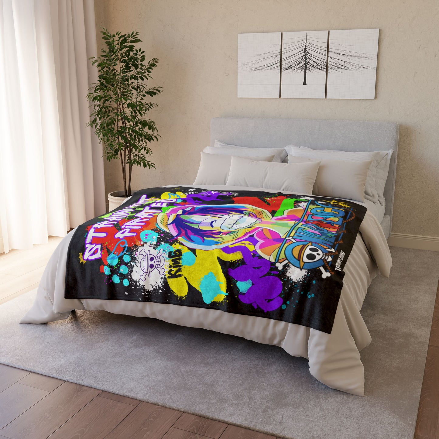 One Piece - Color Explosion Luffy Polyester Blanket