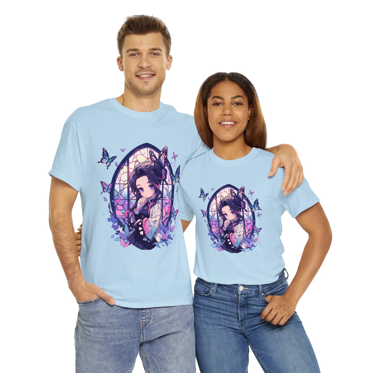 Demon Slayer - Stained Glass Shinobu Kocho Series Unisex Heavy Cotton Tee