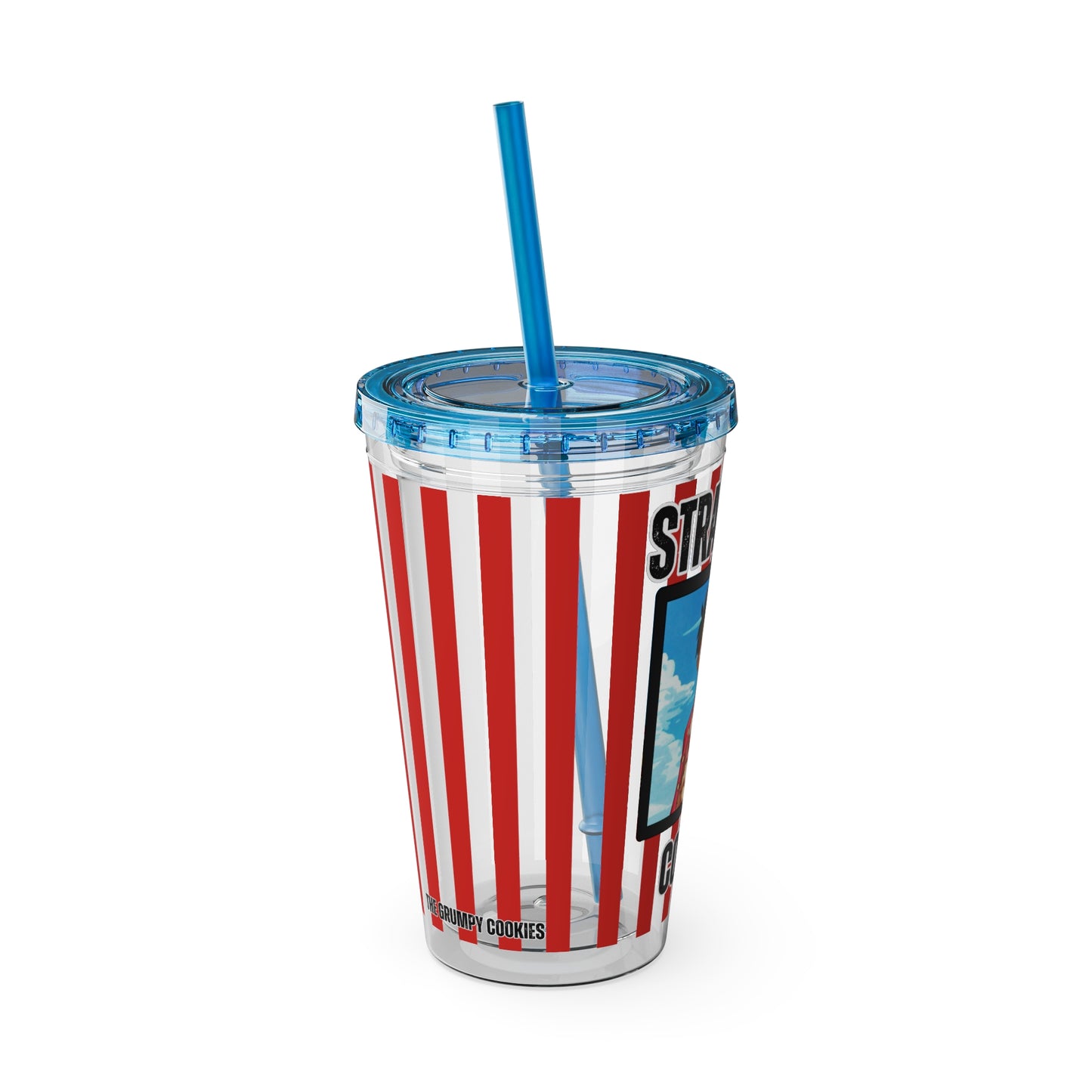 Straw Hat Coffee - Captain Luffy Sunsplash Tumbler with Straw, 16oz