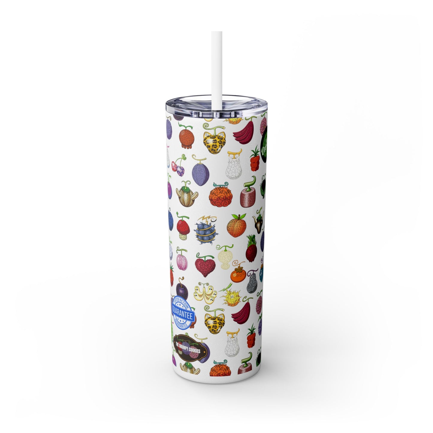 One Piece - Organic Devil Fruit 20oz Skinny Tumbler with Straw