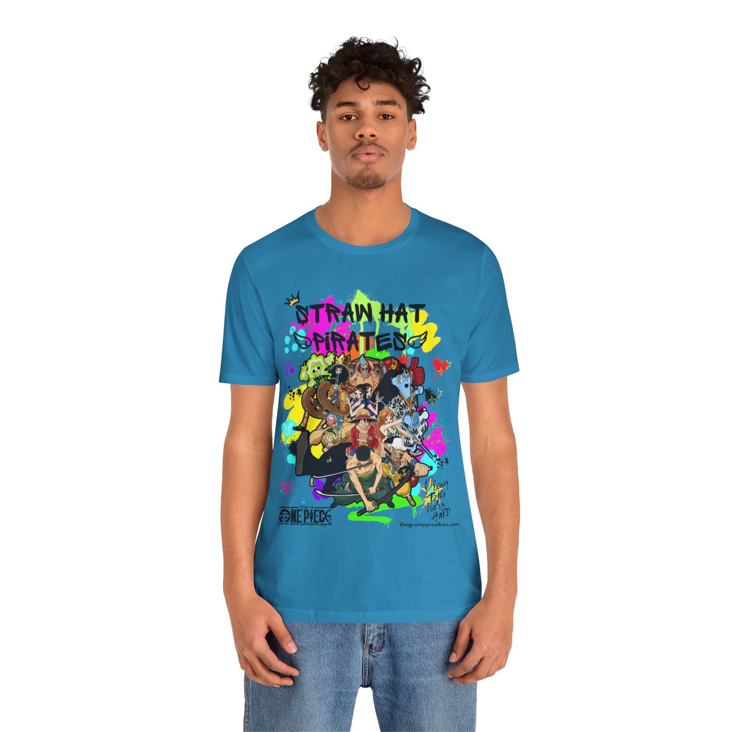 One Piece - Graffiti Straw Hats Unisex Jersey Short Sleeve Tee