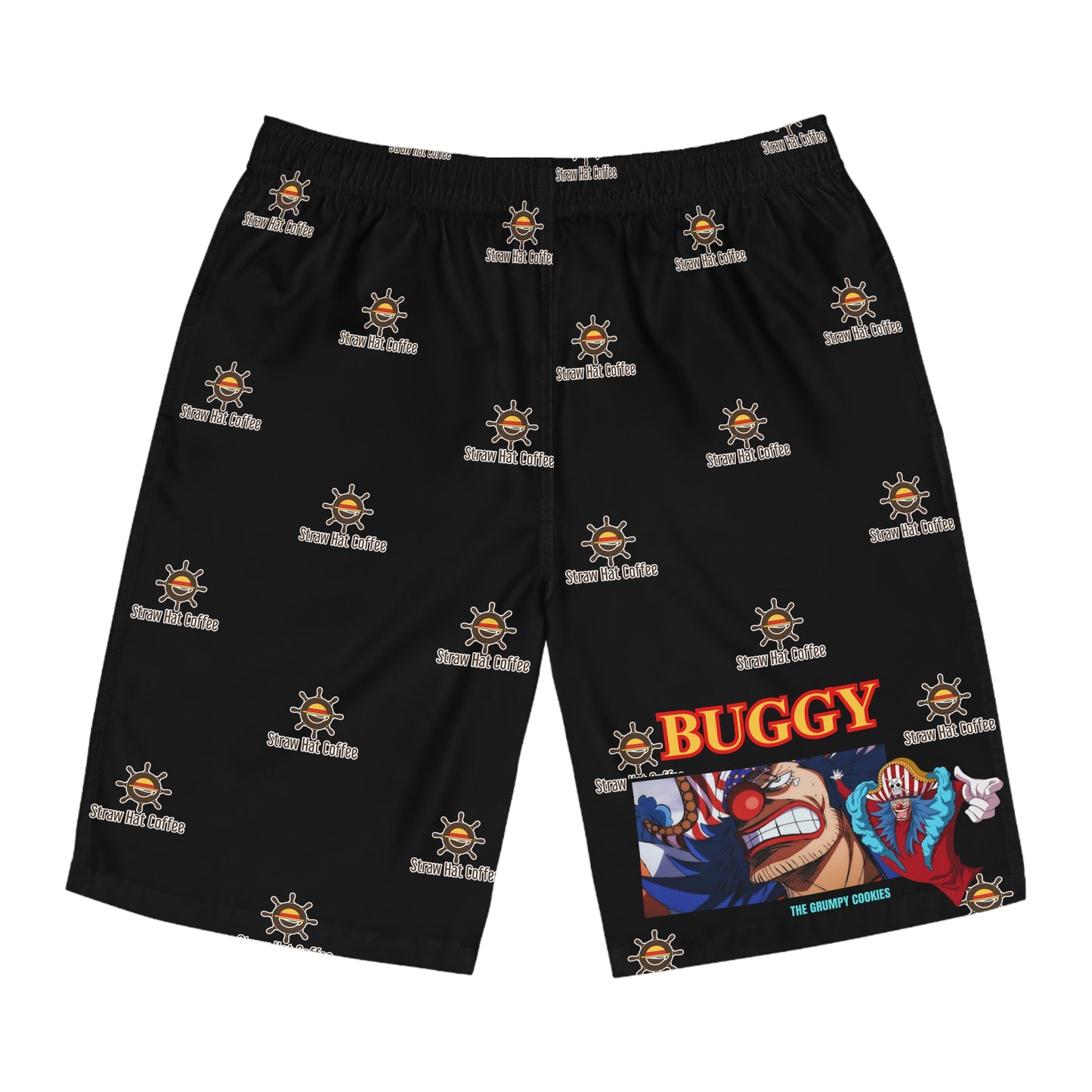 Straw Hat Coffee - Buggy Men's Board Shorts