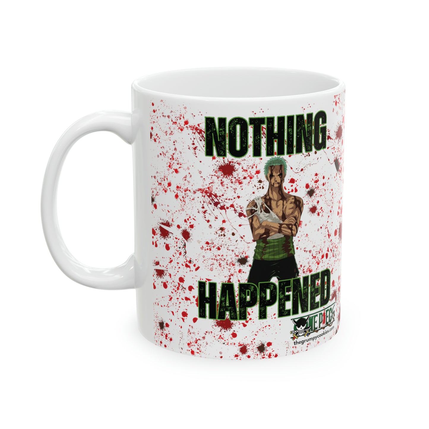 One Piece - Zoro Nothing Happened Ceramic Mug 11oz