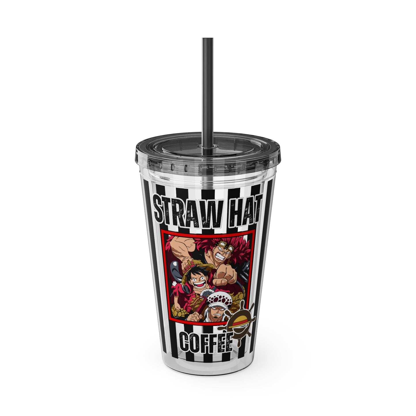 Straw Hat Coffee - The Worst Generation Sunsplash Tumbler with Straw, 16oz
