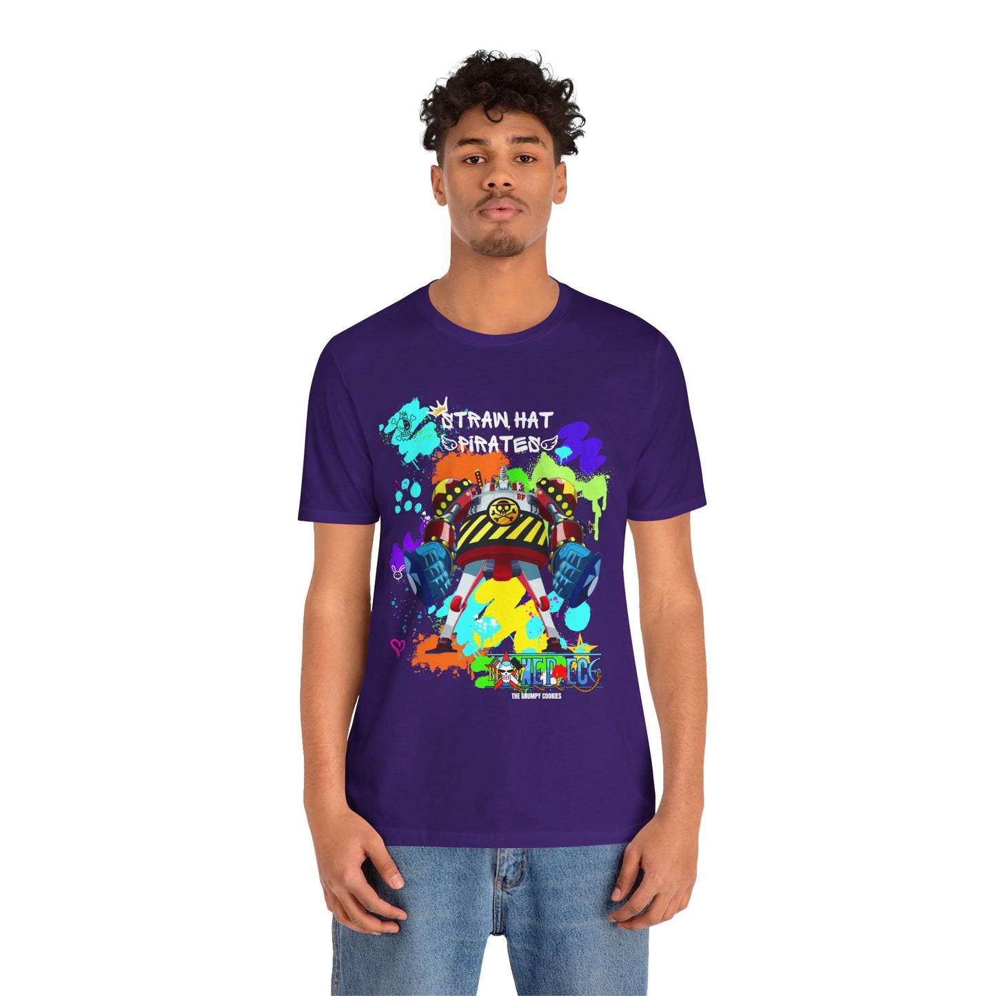 One Piece - Graffiti General Franky Unisex Jersey Short Sleeve Tee