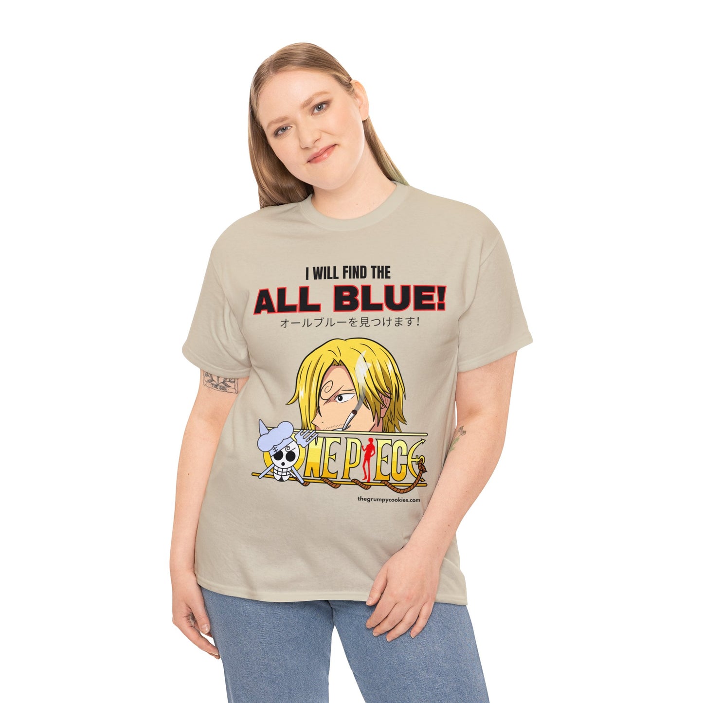 One Piece - Find the All Blue Unisex Heavy Cotton Tee
