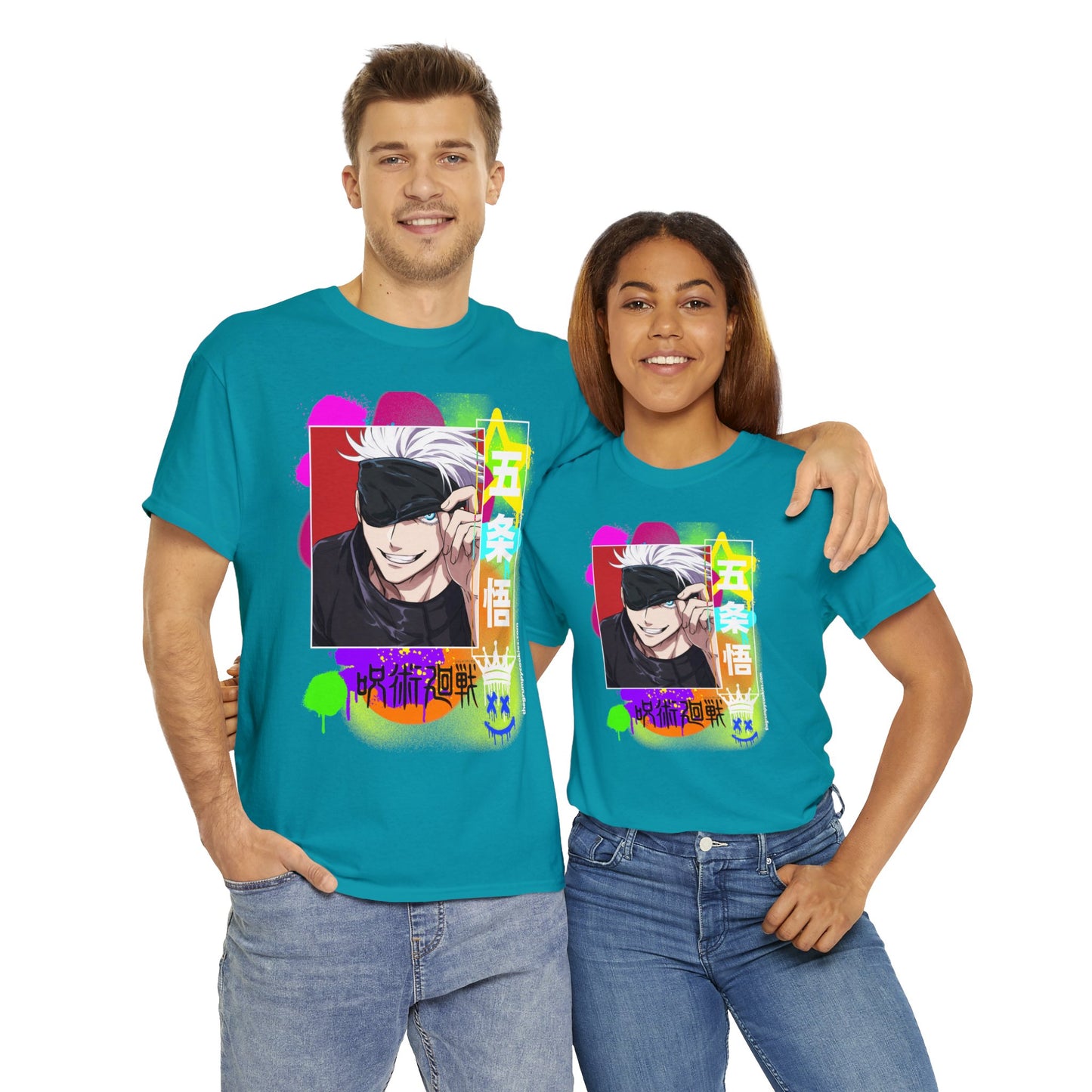 Jujutsu Kaisen - Peekaboo Gojo Unisex Heavy Cotton Tee