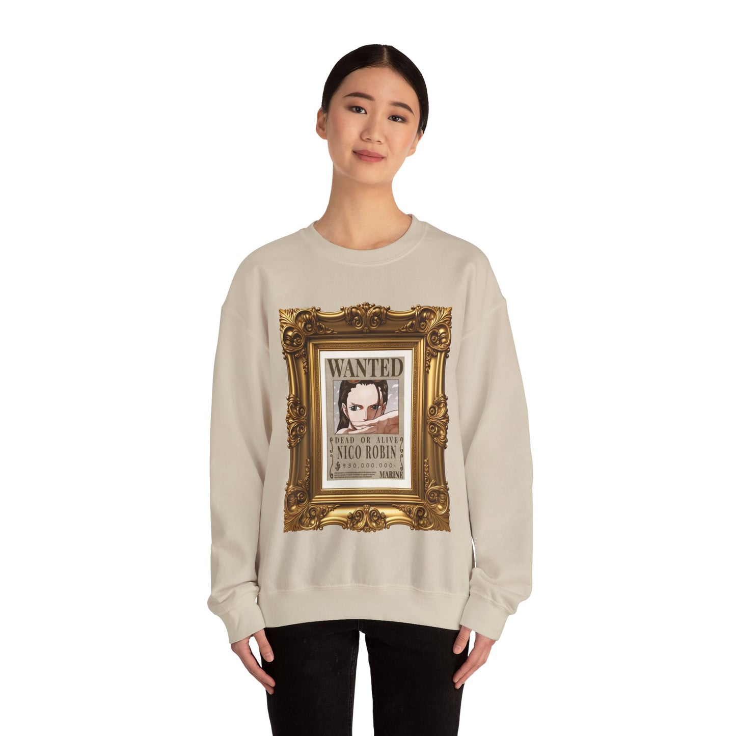 One Piece - Fine Art Robin Unisex Heavy Blend™ Crewneck Sweatshirt