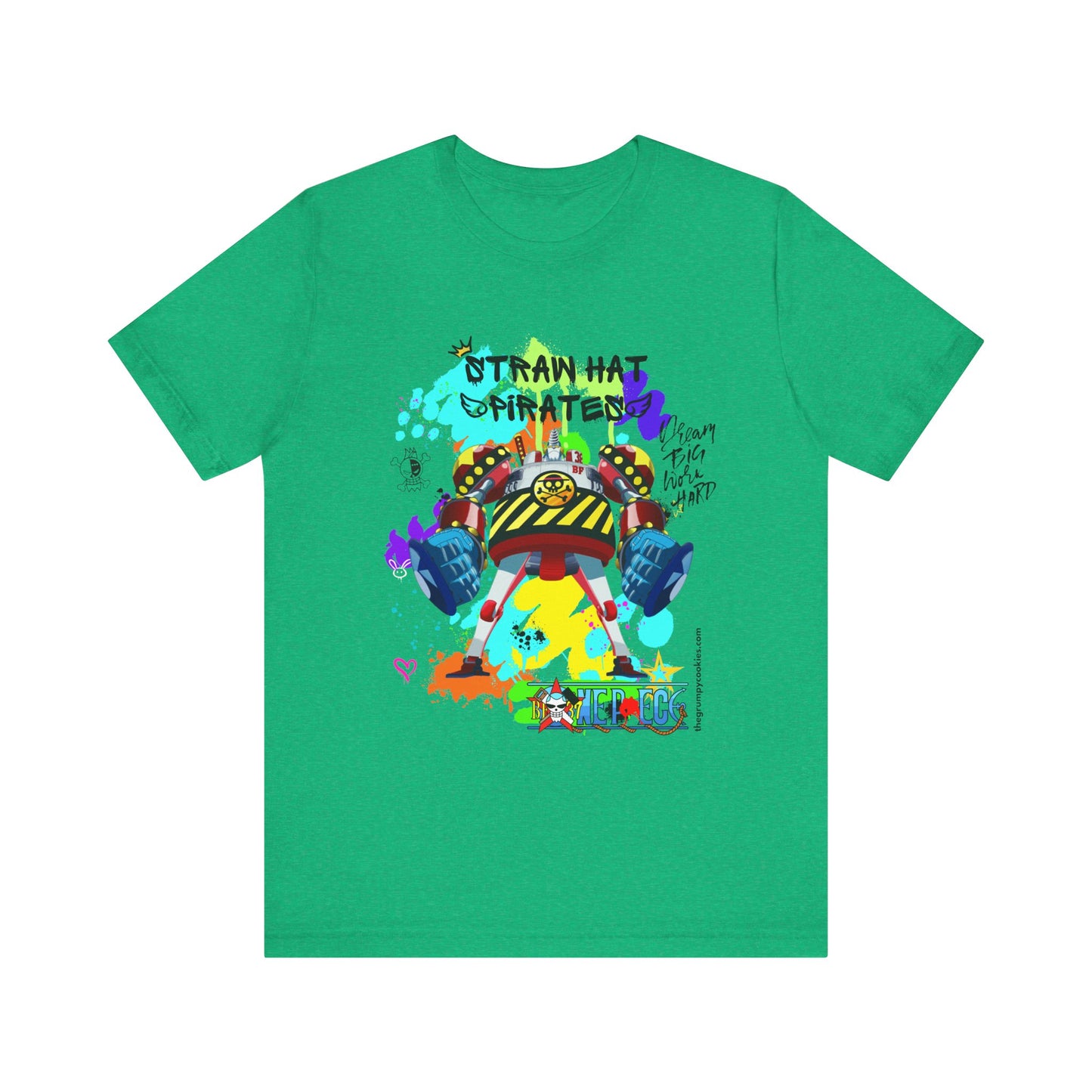 One Piece - Graffiti General Franky Unisex Jersey Short Sleeve Tee