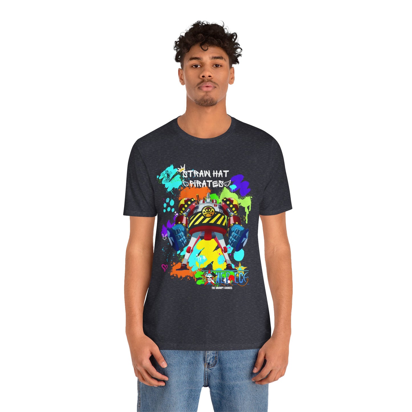 One Piece - Graffiti General Franky Unisex Jersey Short Sleeve Tee