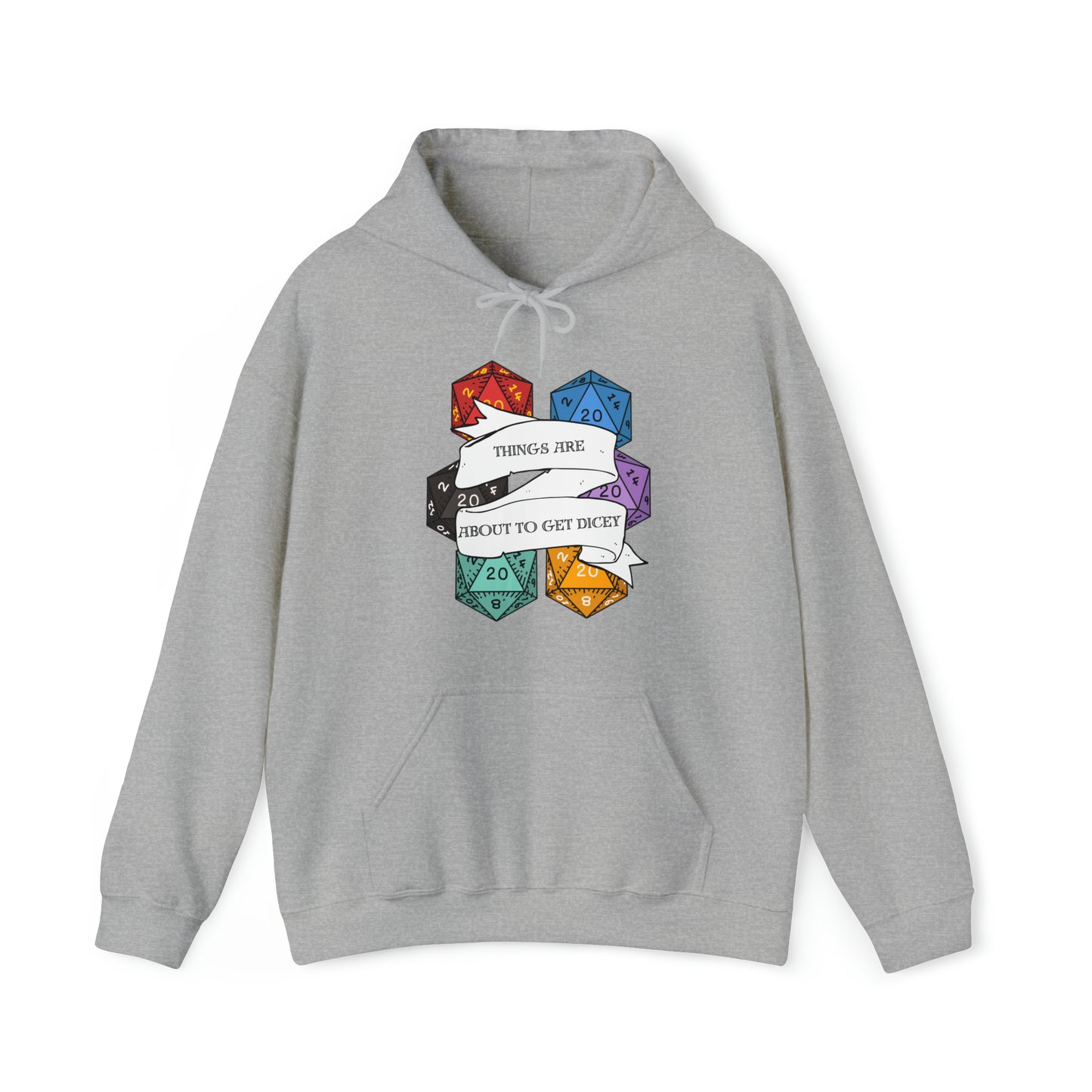 Dungeons & Dragons - Dicey Unisex Heavy Blend™ Hooded Sweatshirt