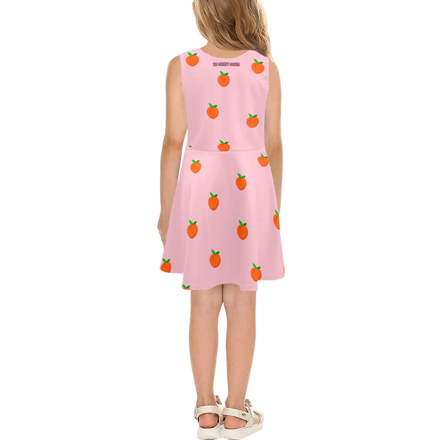 Mario Bros. - Bowser Loves Peaches Peaches Peaches Peaches Peaches Girl's Sleeveless Sundress