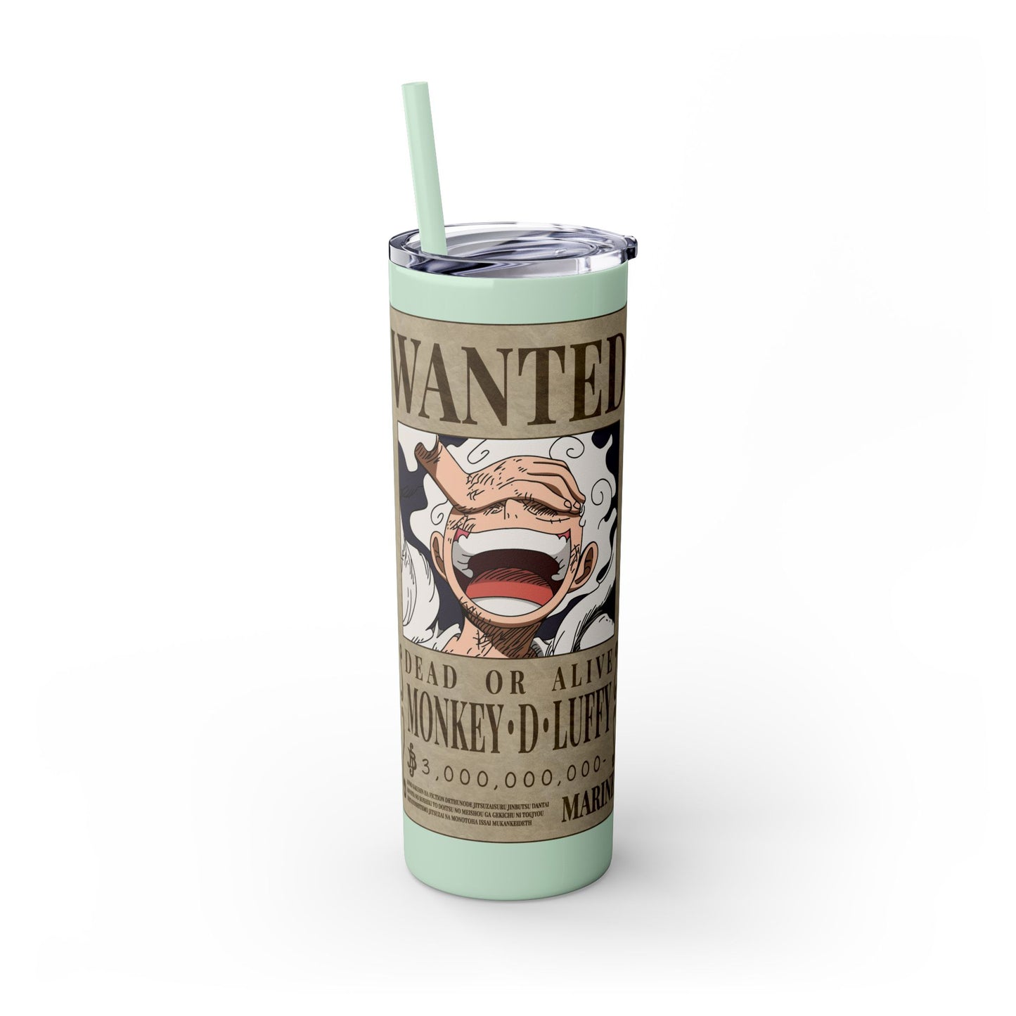 One Piece - Luffy Fifth Gear Skinny Tumbler with Straw, 20oz