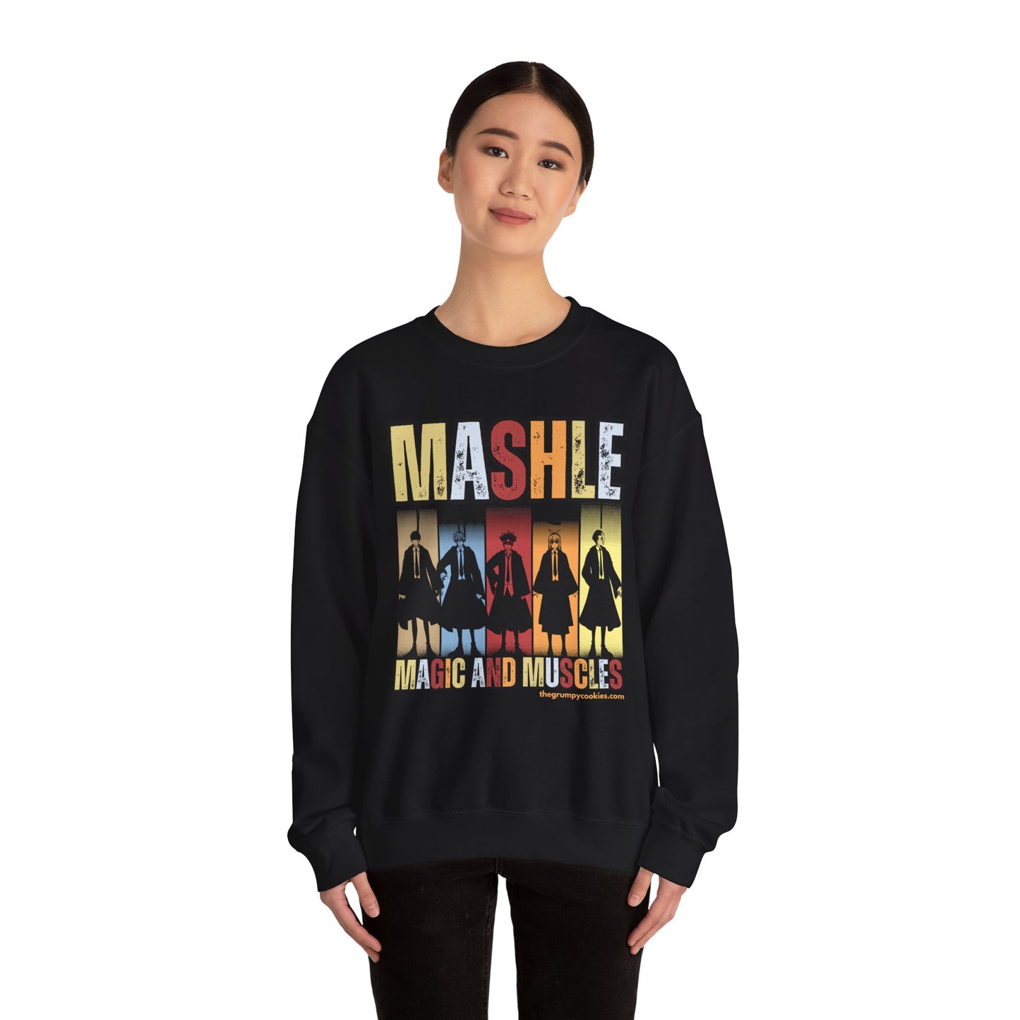 Mashle - Team No Magic Unisex Heavy Blend™ Crewneck Sweatshirt
