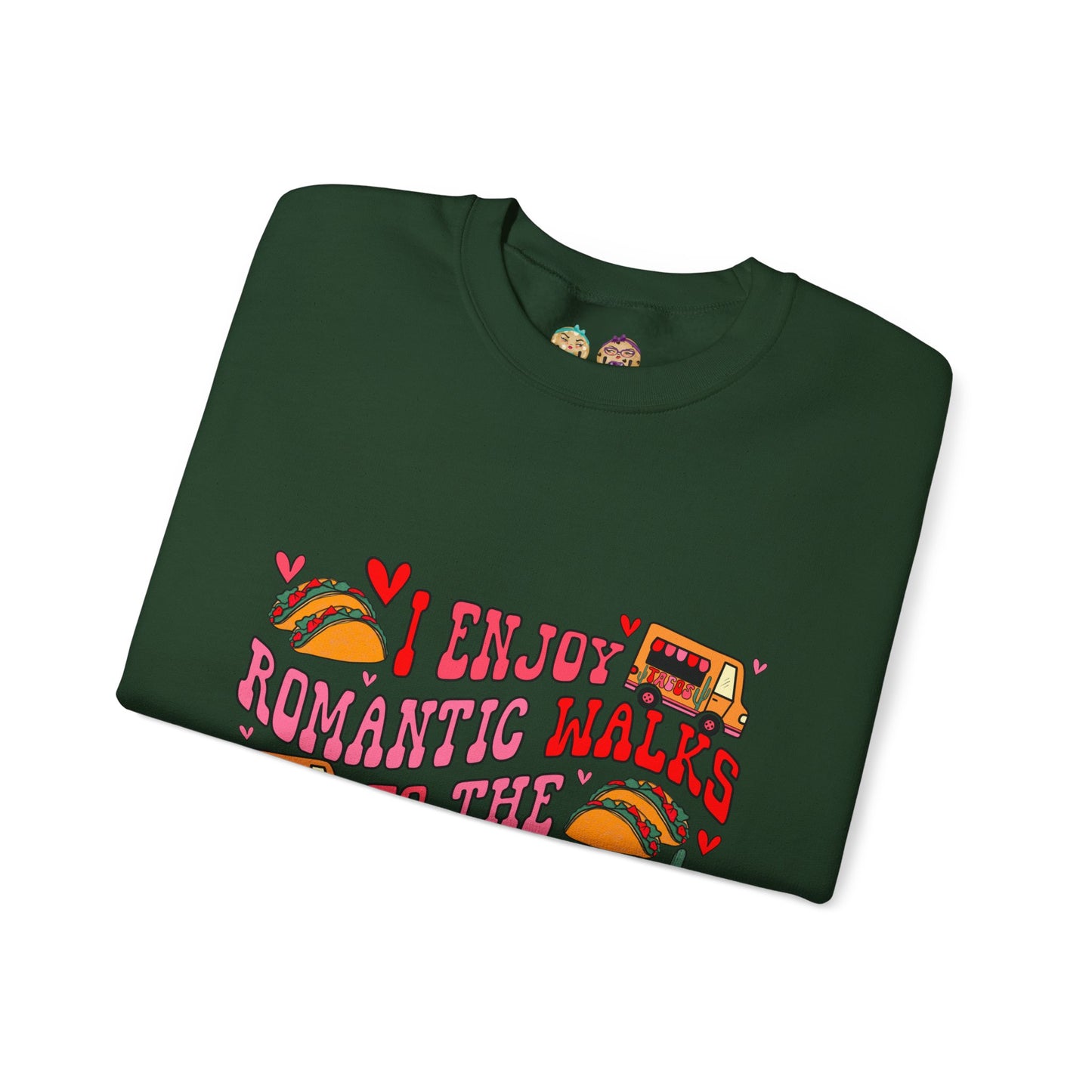 The Grumpy Cookies - Romance = Tacos Unisex Heavy Blend™ Crewneck Sweatshirt