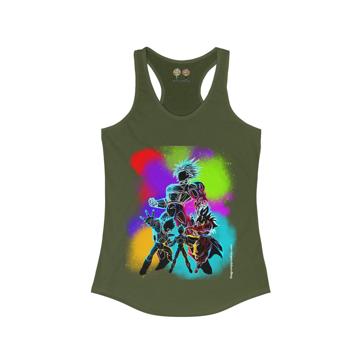 Dragon Ball - Technicolor Women's Ideal Racerback Tank