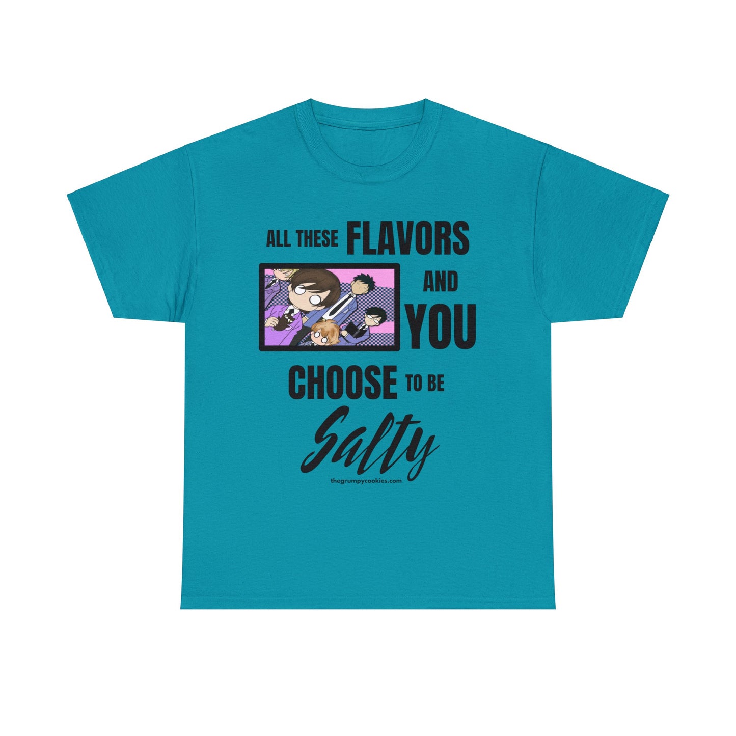 Ouran High School Host Club - Shocked Hosts Choose to Be Salty Unisex Heavy Cotton Tee