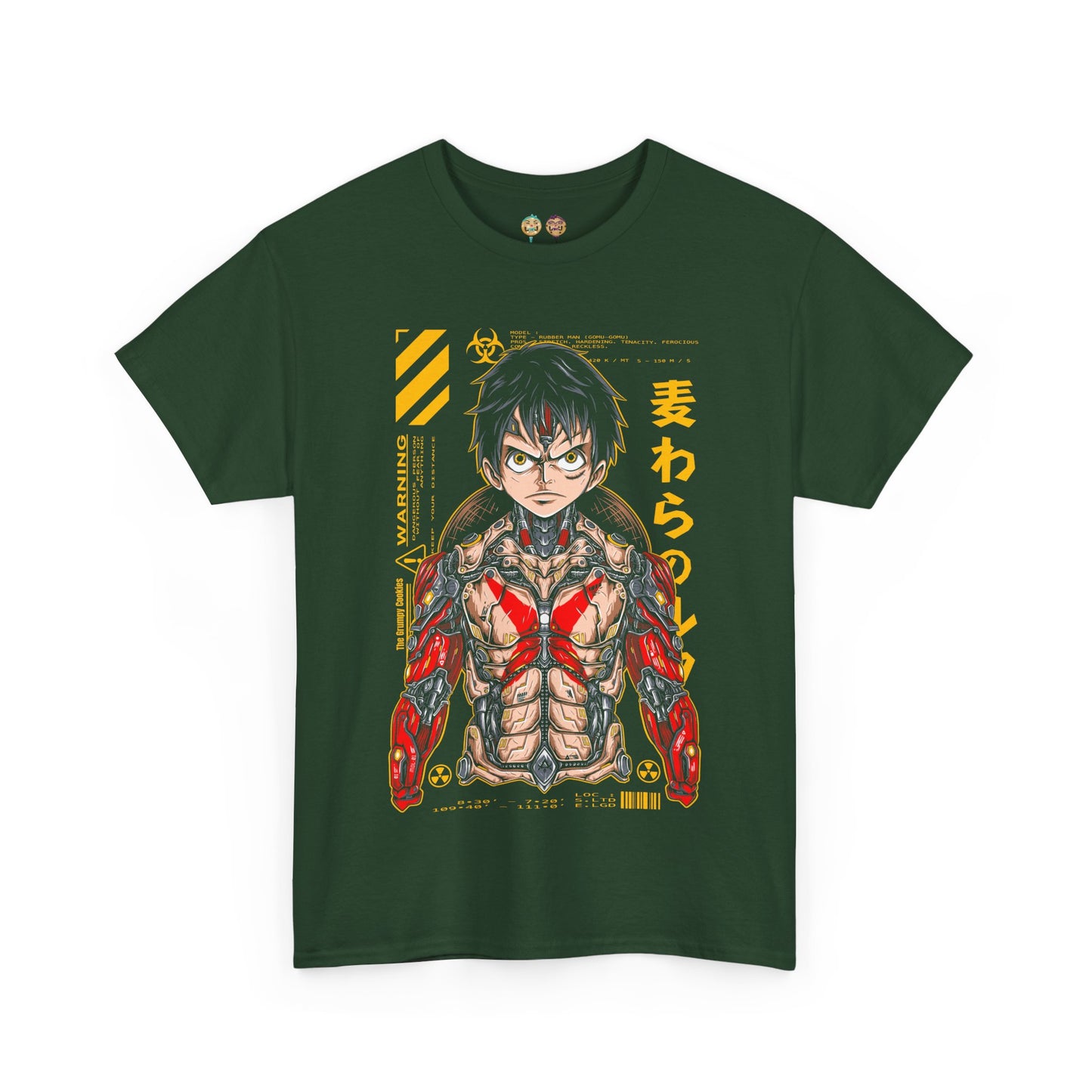 One Piece - Mecha Luffy Print Unisex Heavy Cotton Tee
