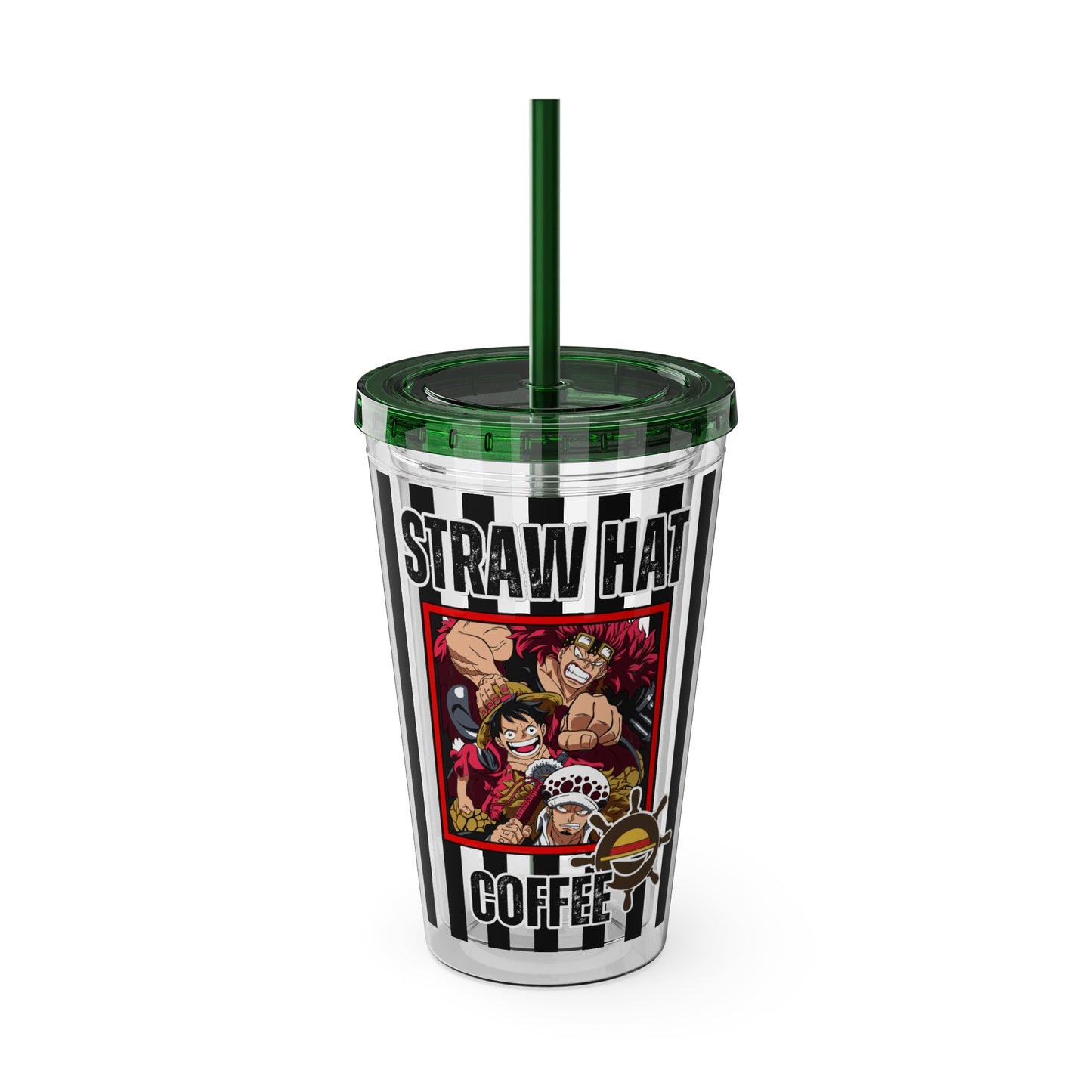 Straw Hat Coffee - The Worst Generation Sunsplash Tumbler with Straw, 16oz