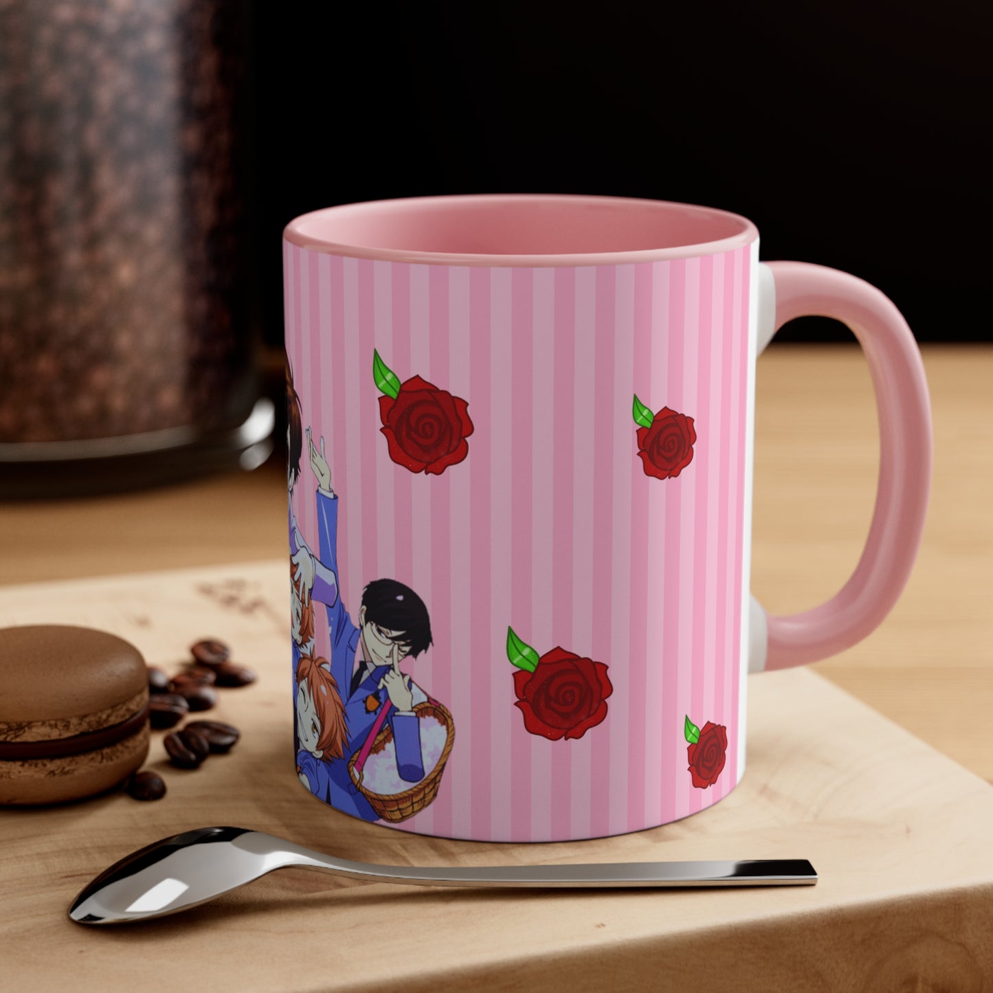 Ouran High School Host Club - Kiss Kiss Fall in Love Accent Coffee Mug, 11oz