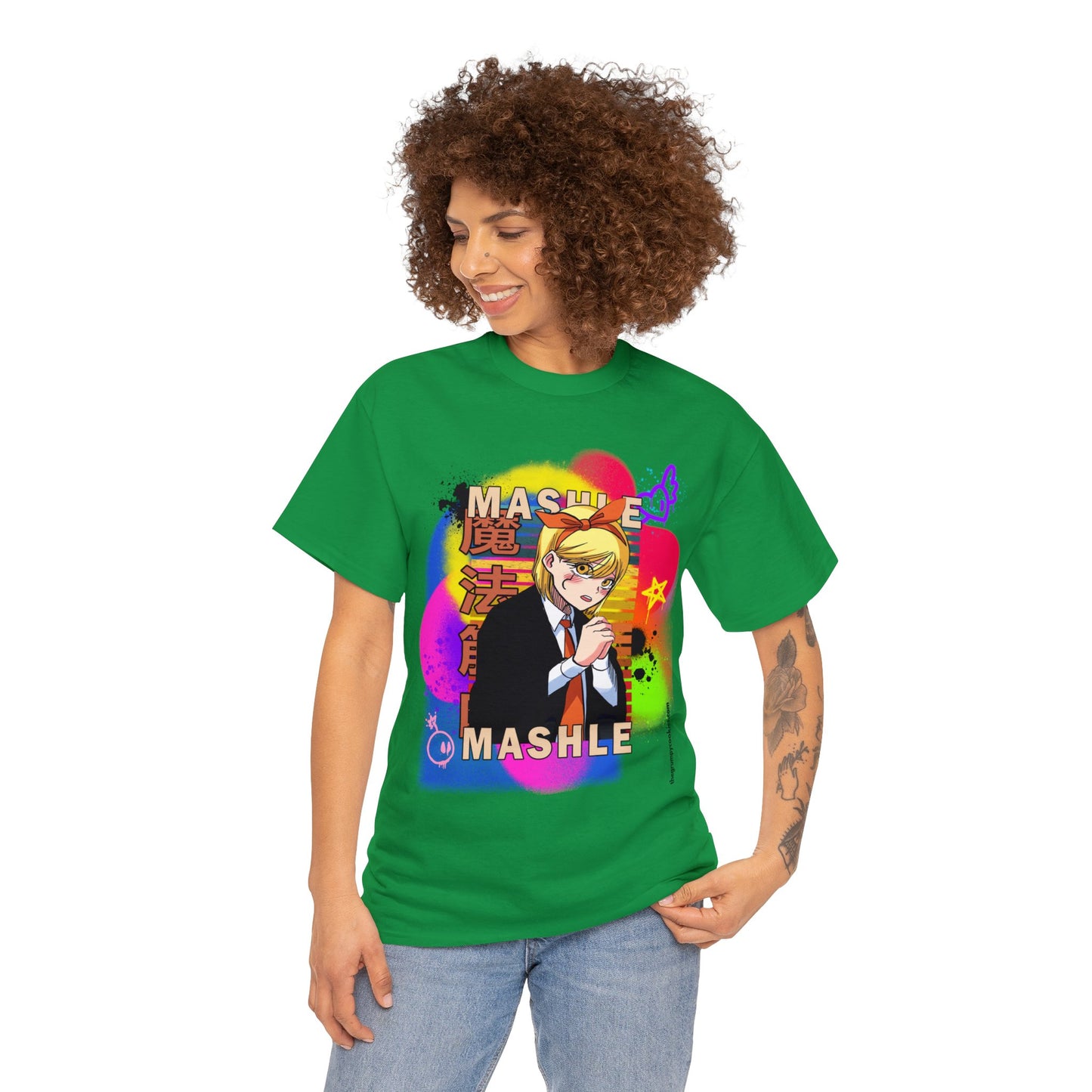 Mashle - Lemon Irvine Graffiti Unisex Heavy Cotton Tee