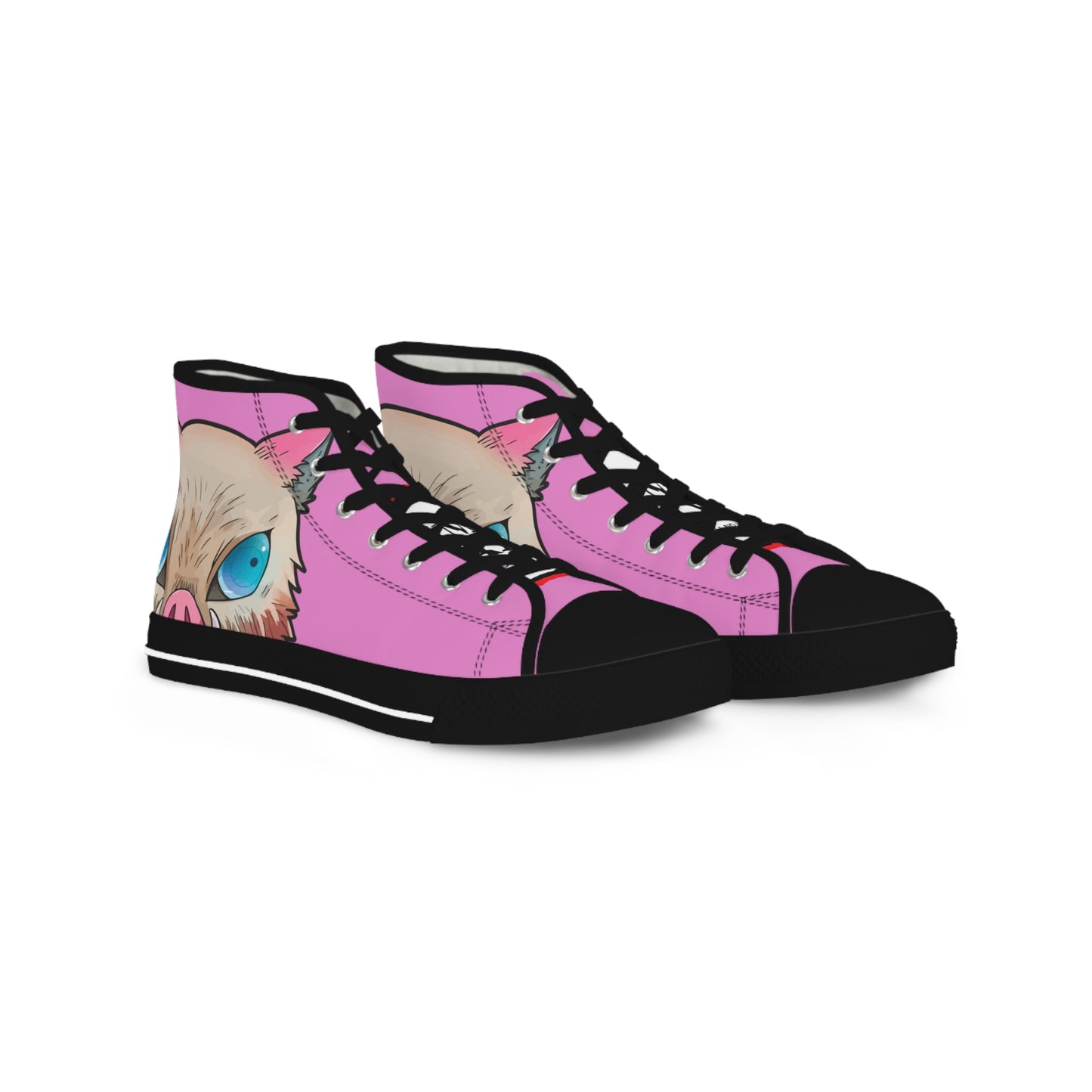 Demon Slayer - Savage Beauty Inosuke Men's High Top Pink Sneakers