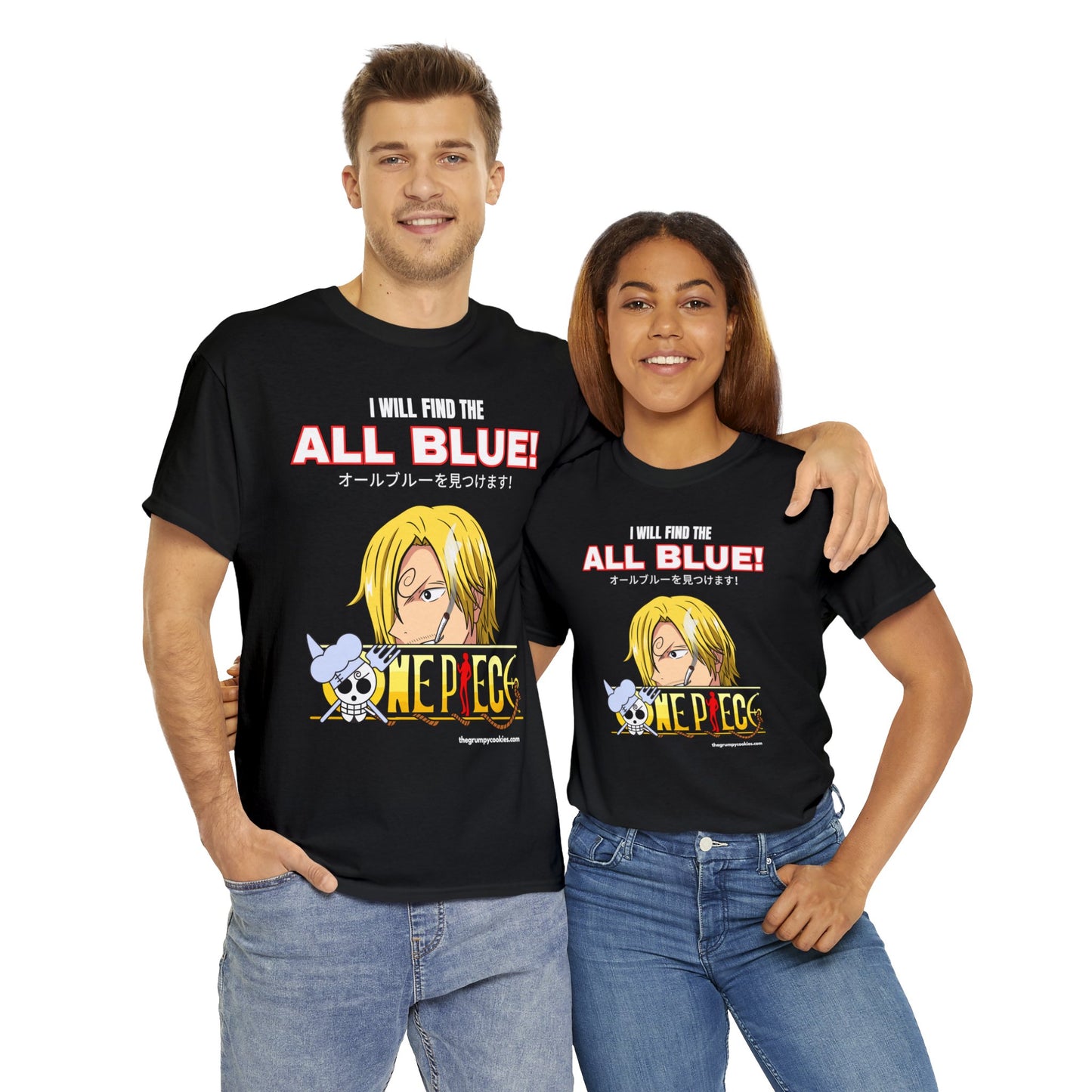 One Piece - Find the All Blue Unisex Heavy Cotton Tee