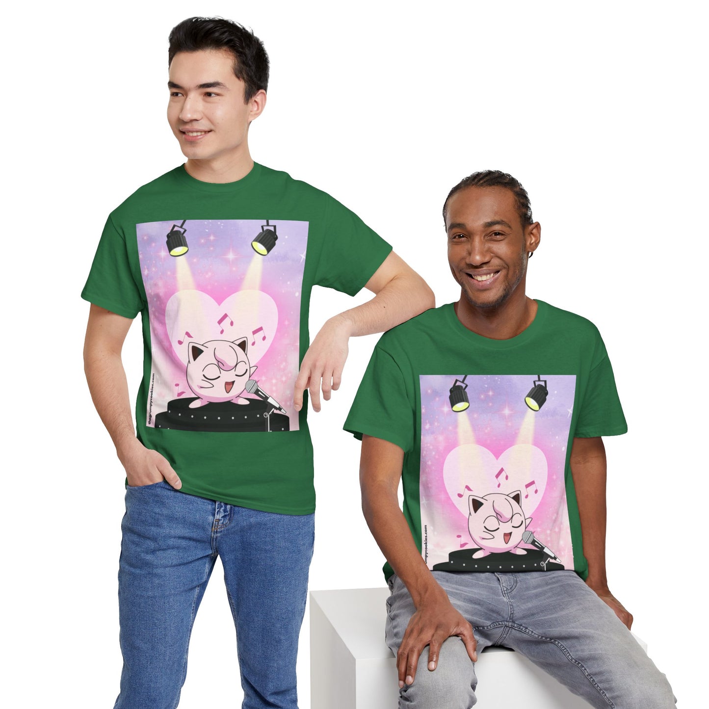 Pokemon - Jiggly On Stage Unisex Heavy Cotton Tee