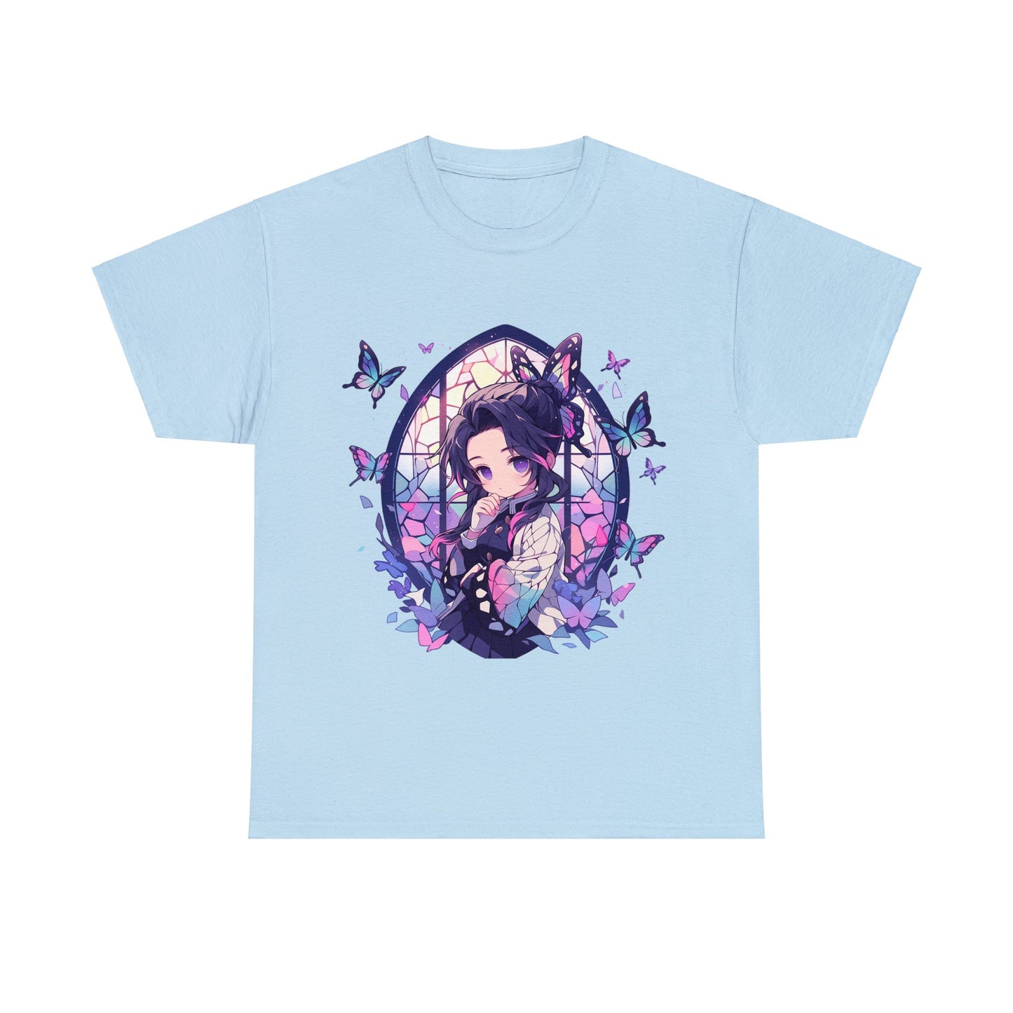 Demon Slayer - Stained Glass Shinobu Kocho Series Unisex Heavy Cotton Tee