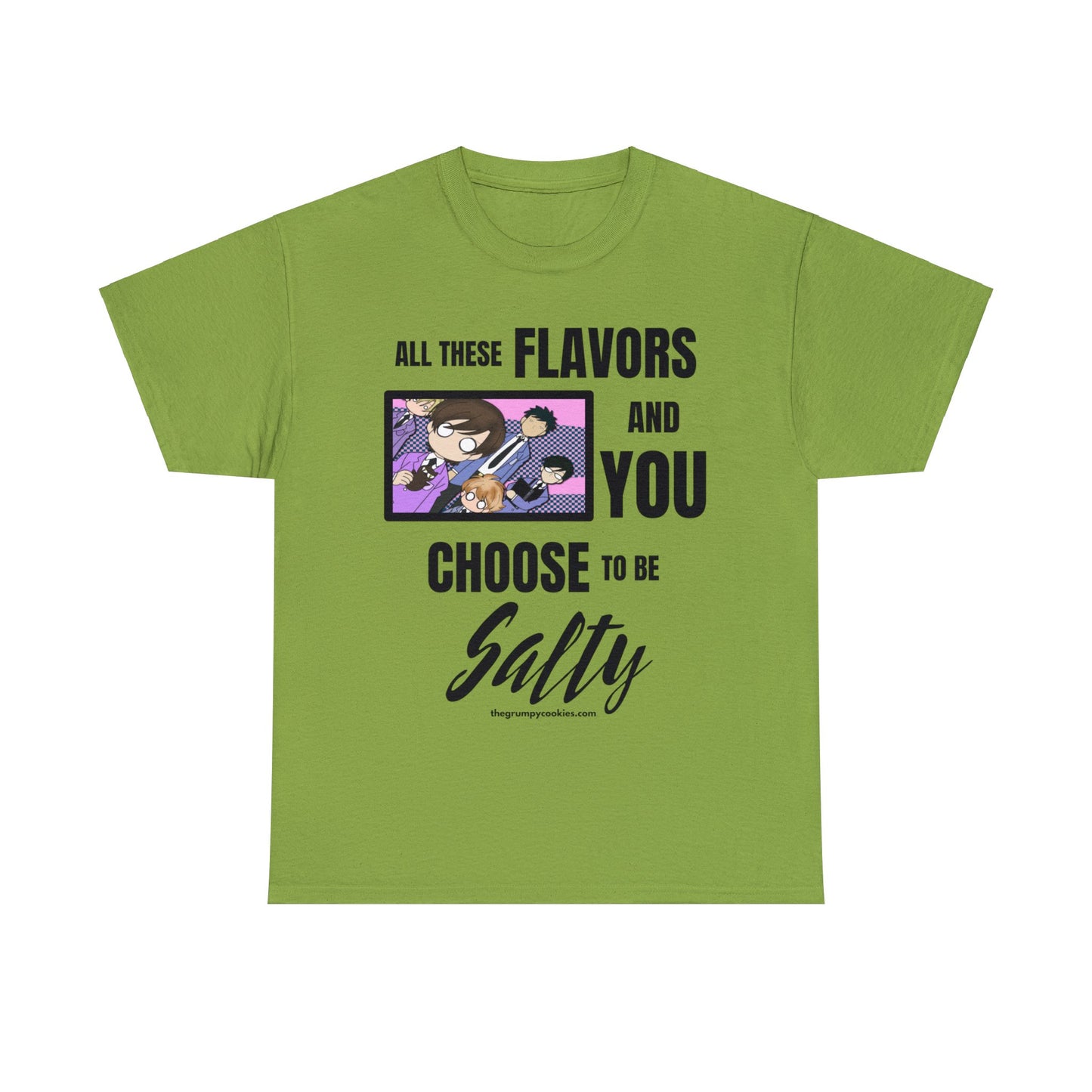 Ouran High School Host Club - Shocked Hosts Choose to Be Salty Unisex Heavy Cotton Tee